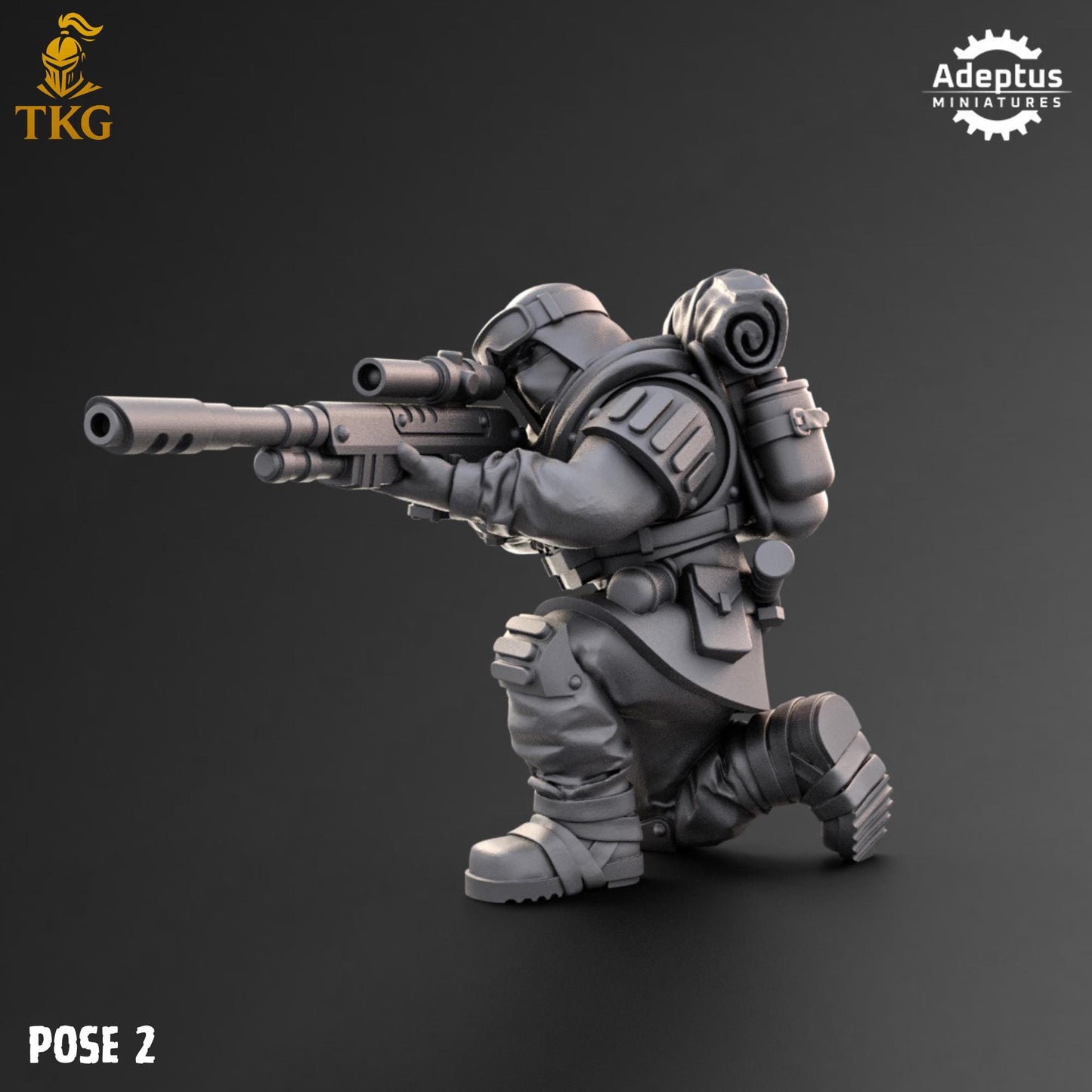 Khaleeth Regiment Snipers by Adeptus Miniatures | 3D printed Tabletop Miniatures