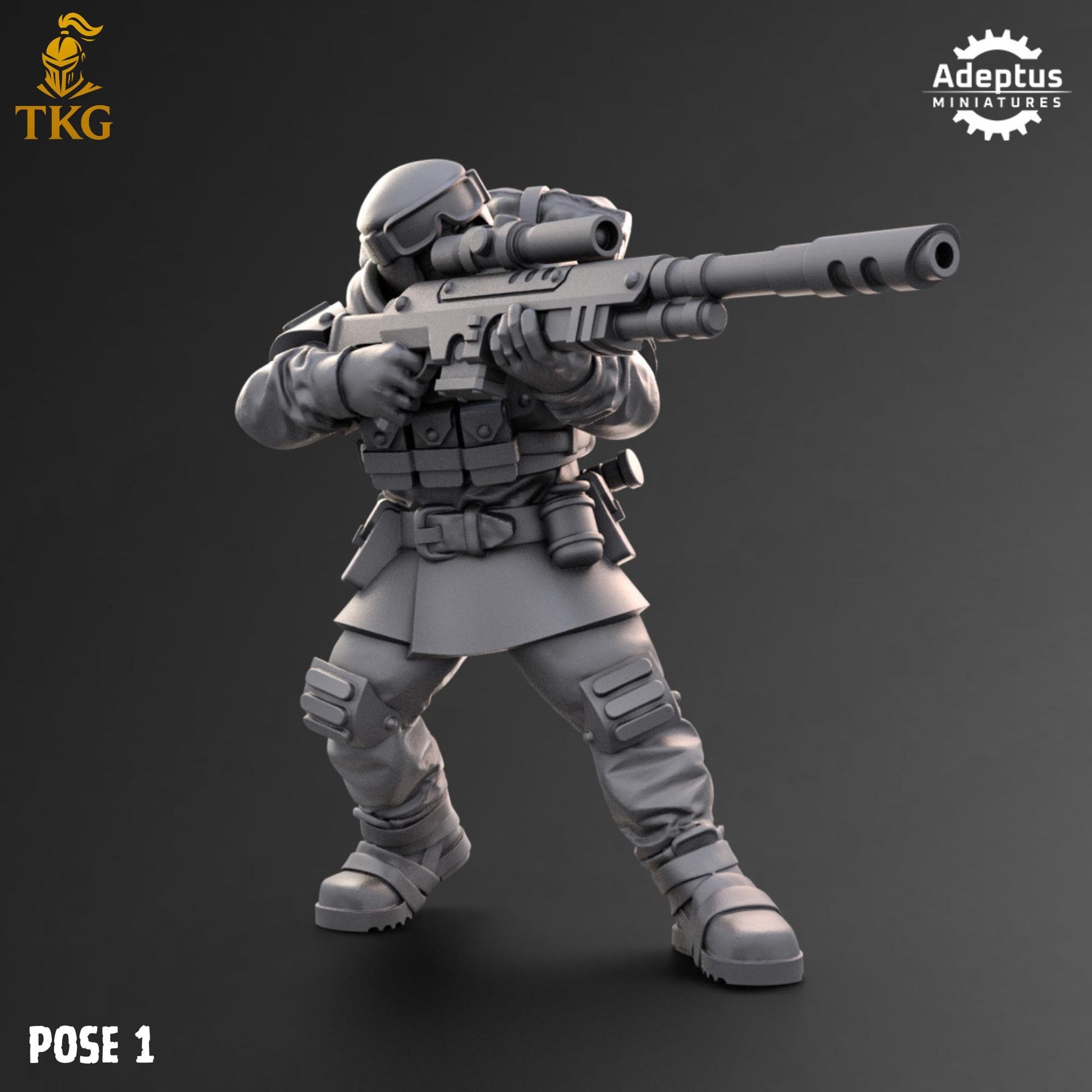 Khaleeth Regiment Snipers by Adeptus Miniatures | 3D printed Tabletop Miniatures