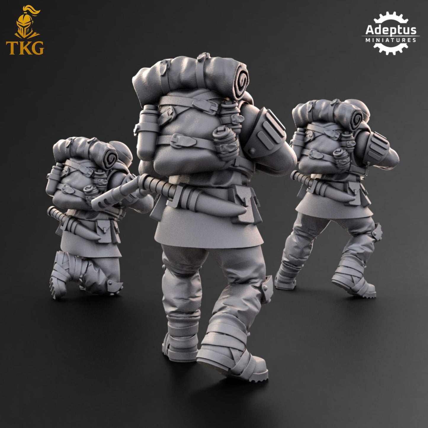 Khaleeth Regiment Snipers by Adeptus Miniatures | 3D printed Tabletop Miniatures