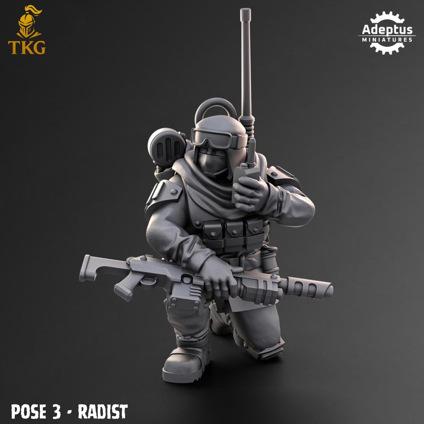 Khaleeth Regiment Command Squad by Adeptus Miniatures | 3D printed Tabletop Miniatures