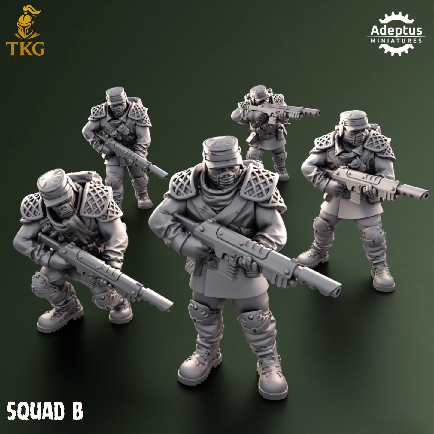 Sunscorch Regiment Squad by Adeptus Miniatures | 3D printed Tabletop Miniatures