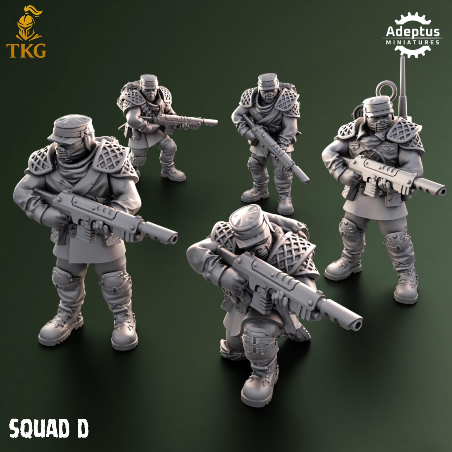 Sunscorch Regiment Squad by Adeptus Miniatures | 3D printed Tabletop Miniatures
