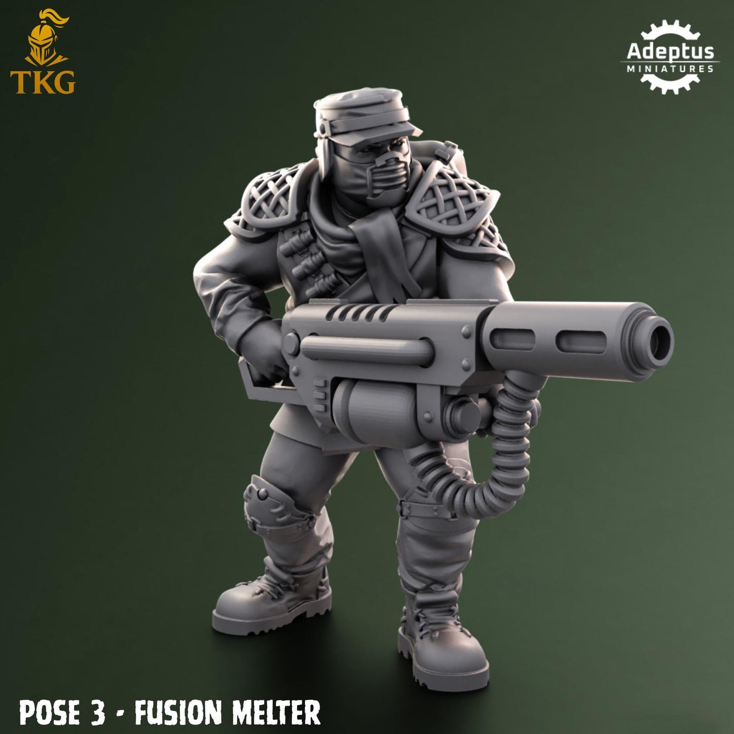 Sunscorch Regiment Special Weapons Team by Adeptus Miniatures | 3D printed Tabletop Miniatures