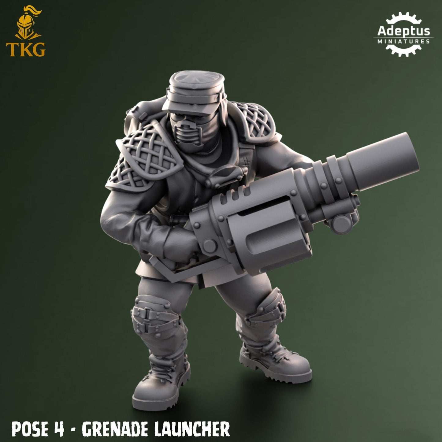 Sunscorch Regiment Special Weapons Team by Adeptus Miniatures | 3D printed Tabletop Miniatures