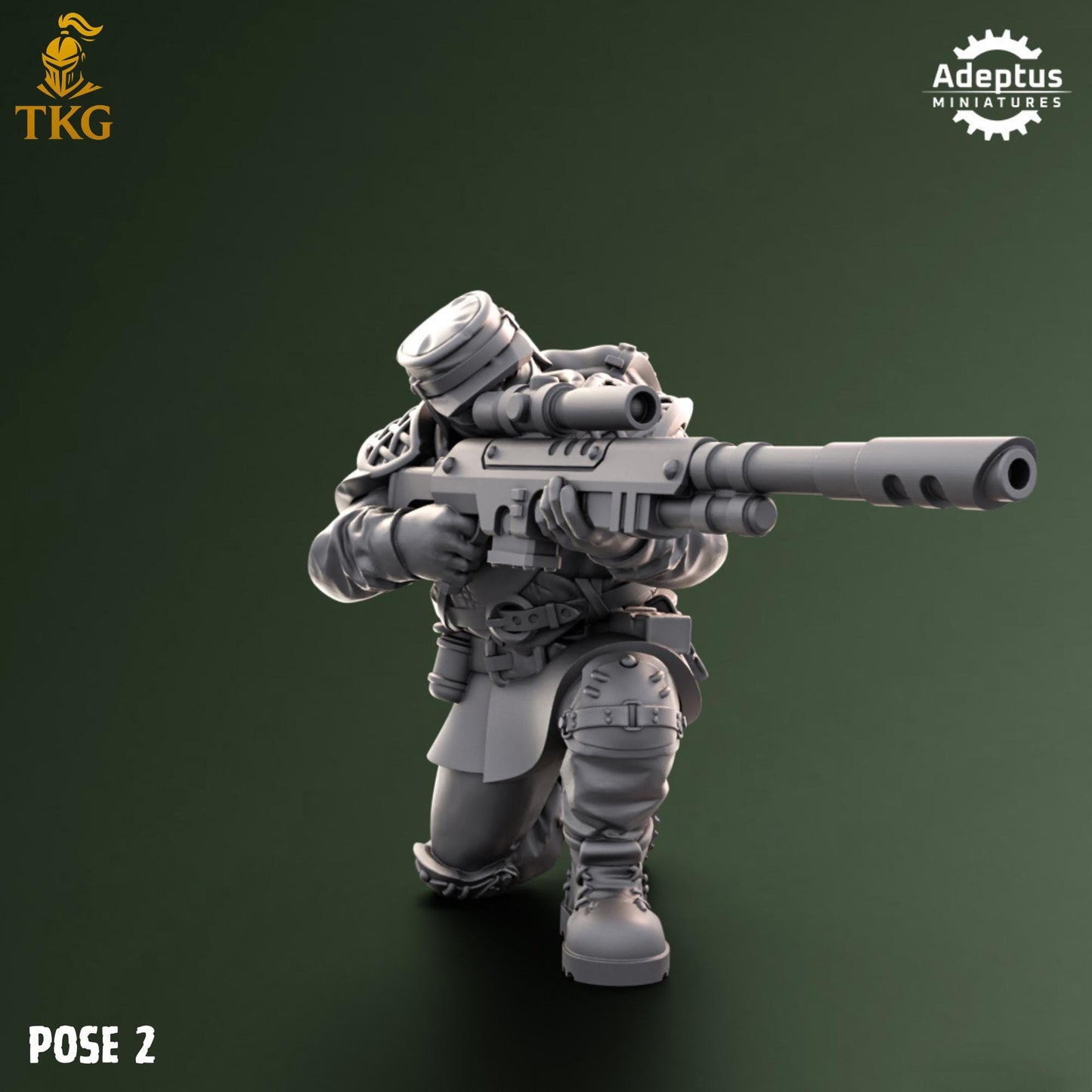 Sunscorch Regiment Snipers by Adeptus Miniatures | 3D printed Tabletop Miniatures