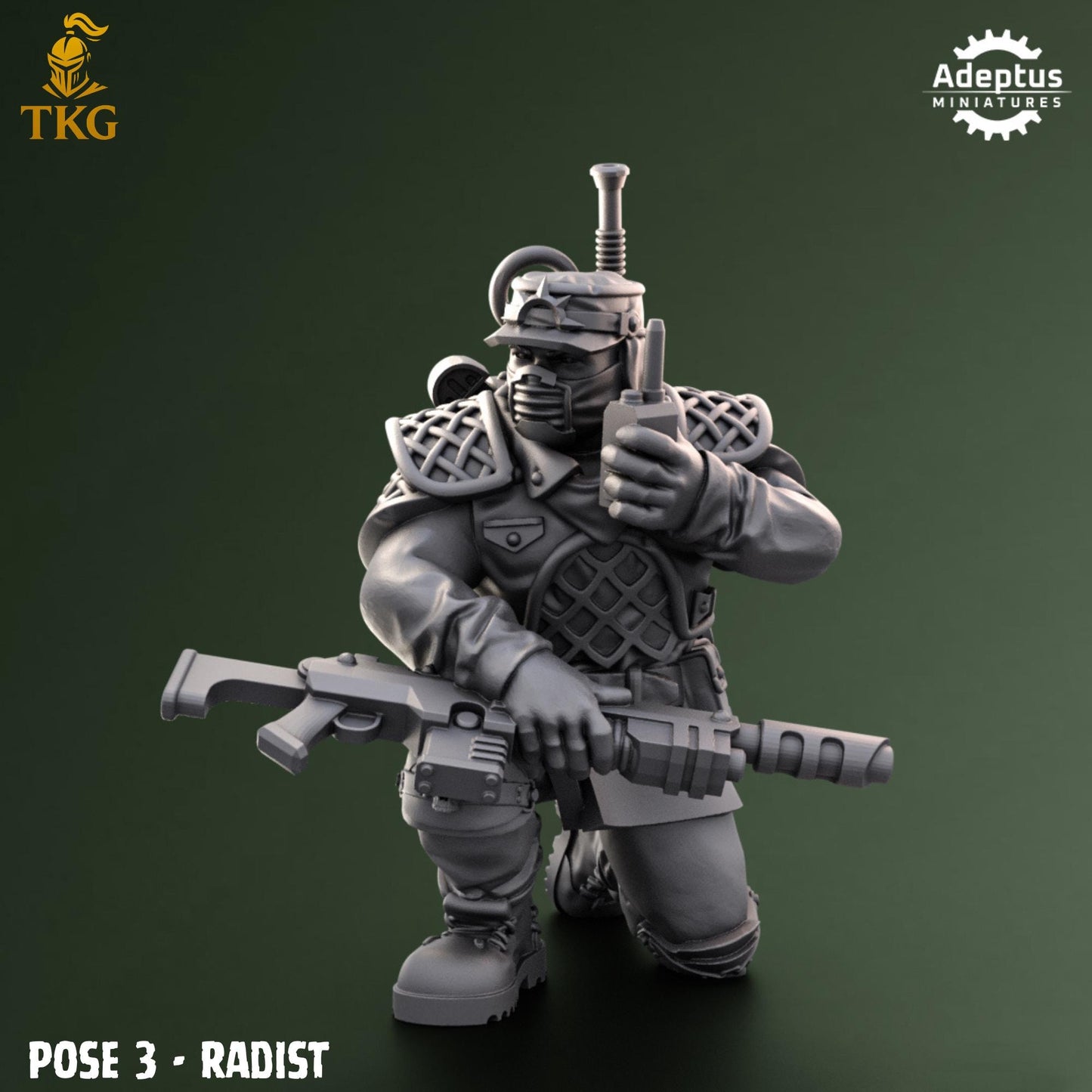 Sunscorch Regiment Command Squad by Adeptus Miniatures | 3D printed Tabletop Miniatures