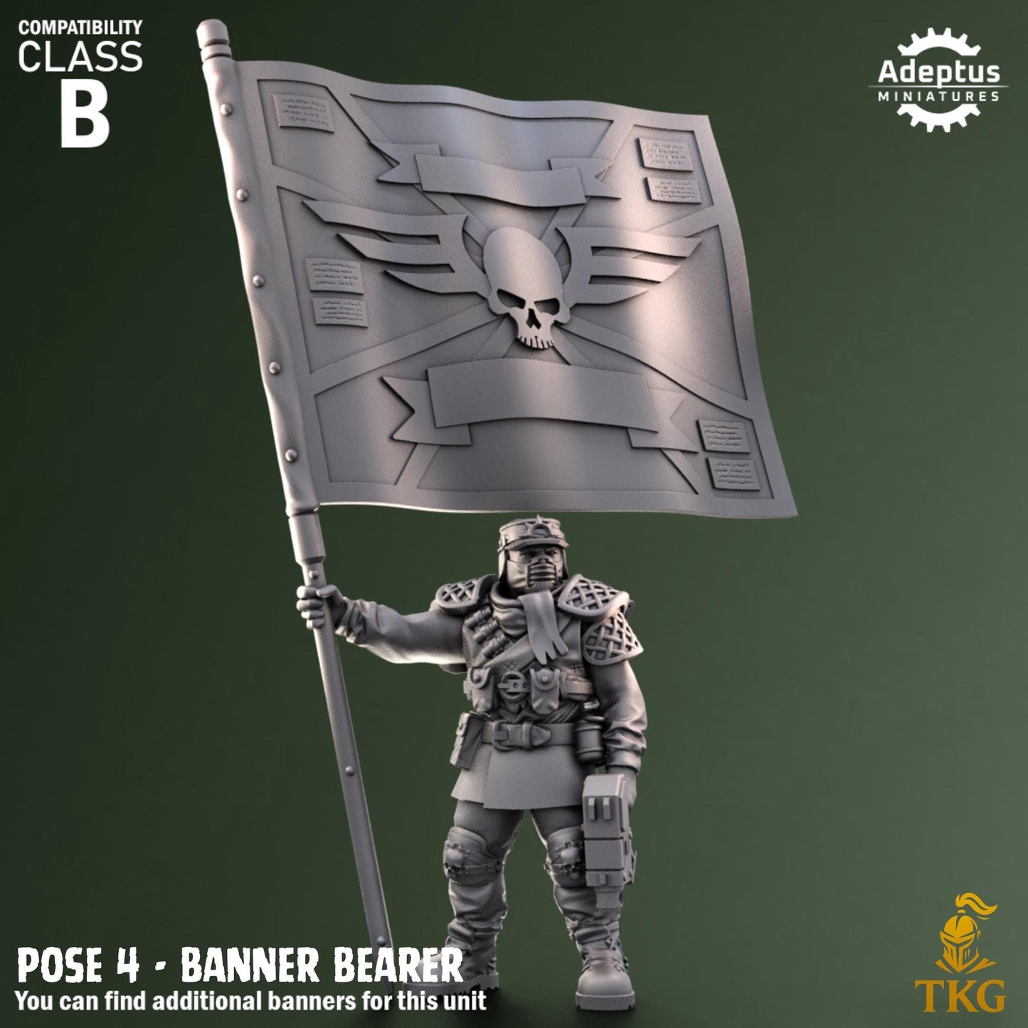 Sunscorch Regiment Command Squad by Adeptus Miniatures | 3D printed Tabletop Miniatures