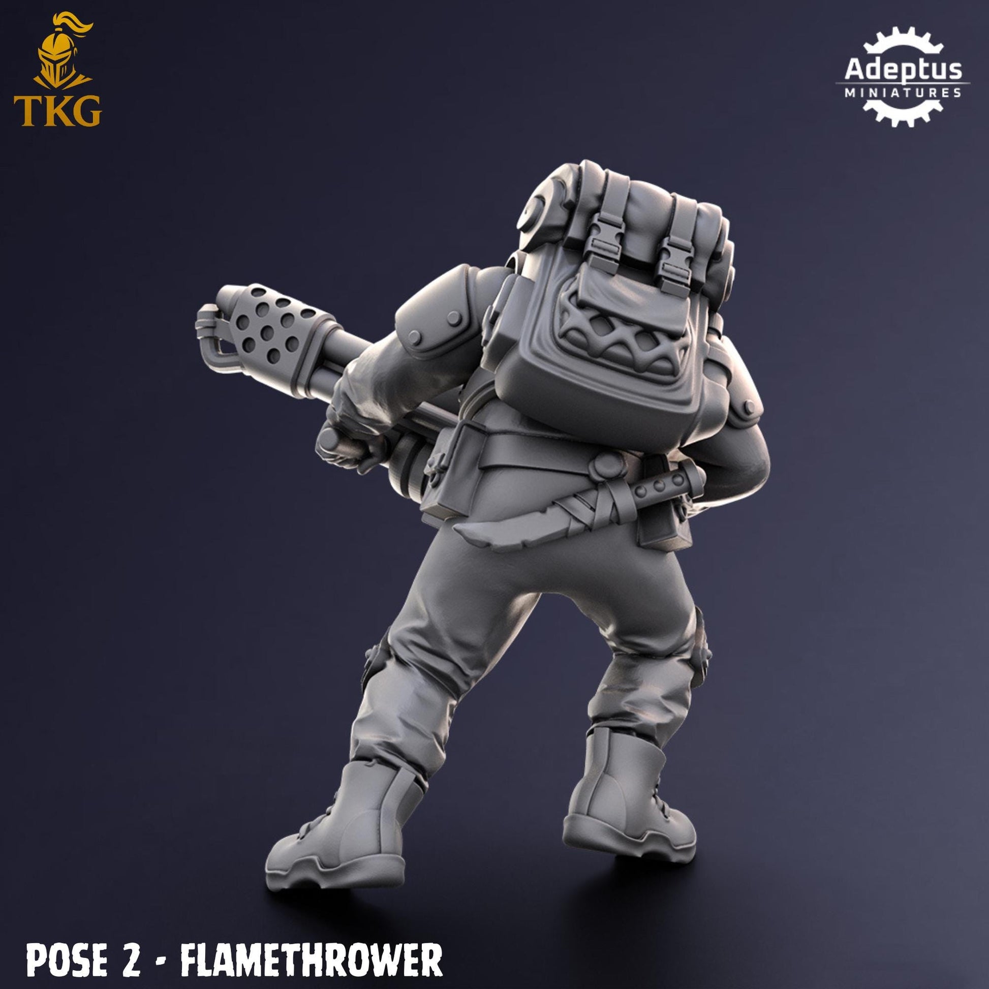 Sandshroud Batallion Special Weapons Team by Adeptus Miniatures | 3D printed Tabletop Miniatures