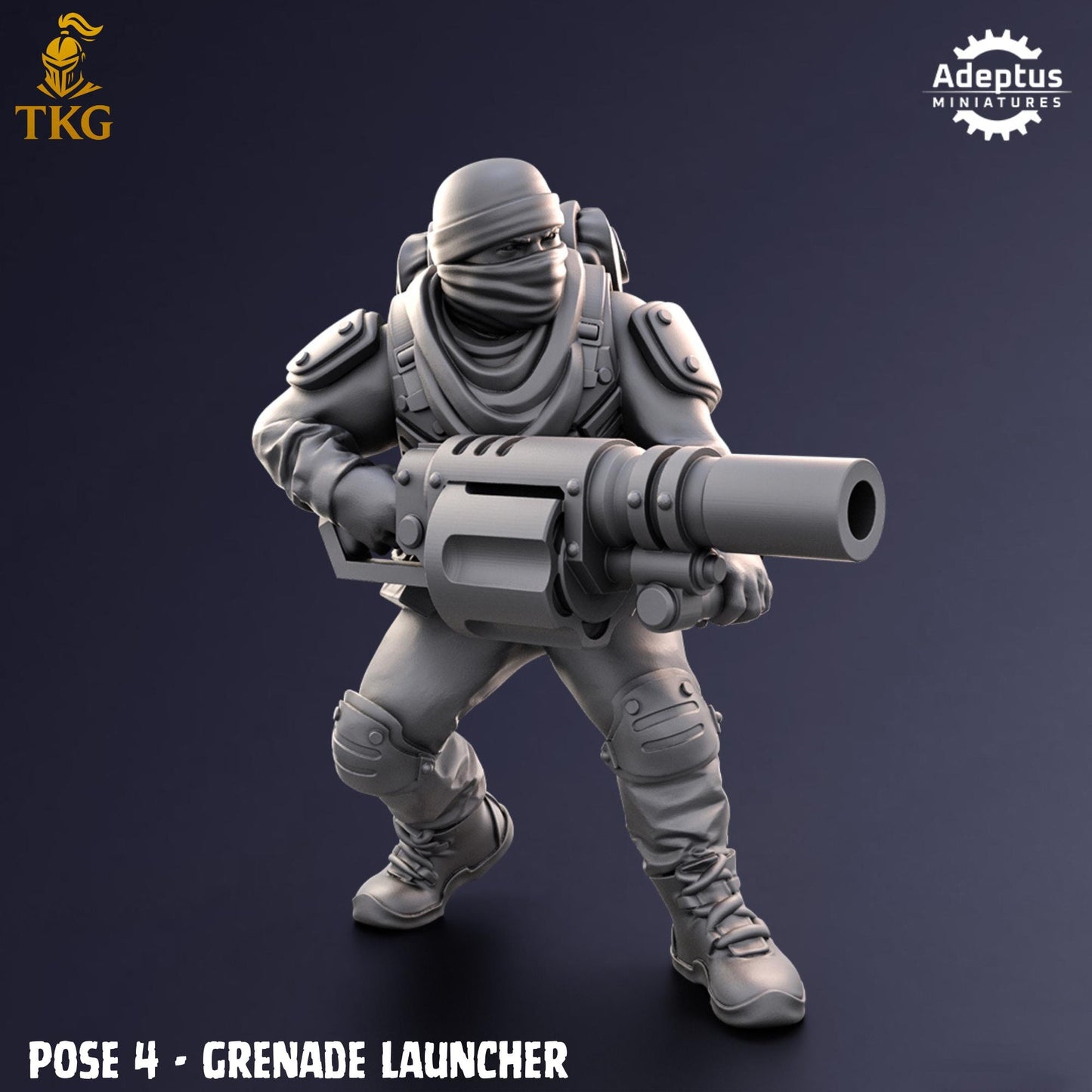Sandshroud Batallion Special Weapons Team by Adeptus Miniatures | 3D printed Tabletop Miniatures