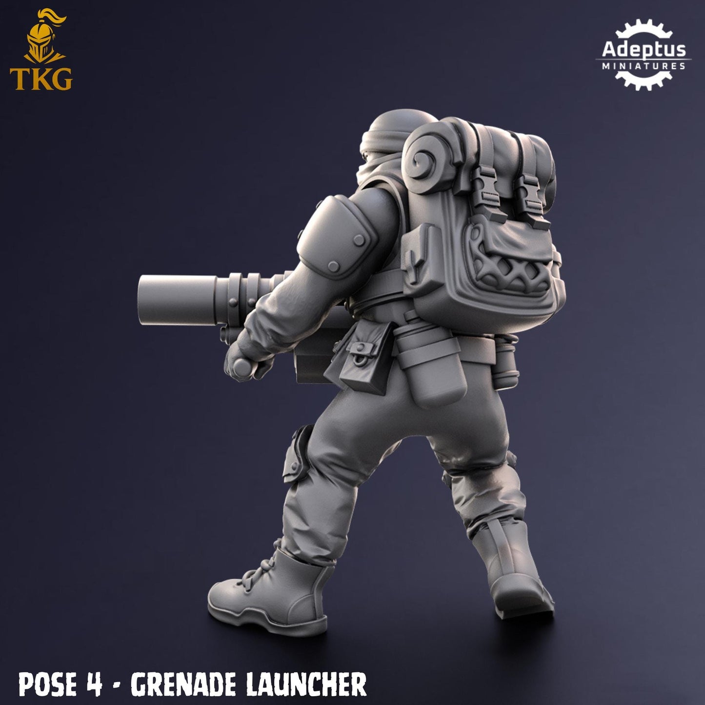 Sandshroud Batallion Special Weapons Team by Adeptus Miniatures | 3D printed Tabletop Miniatures
