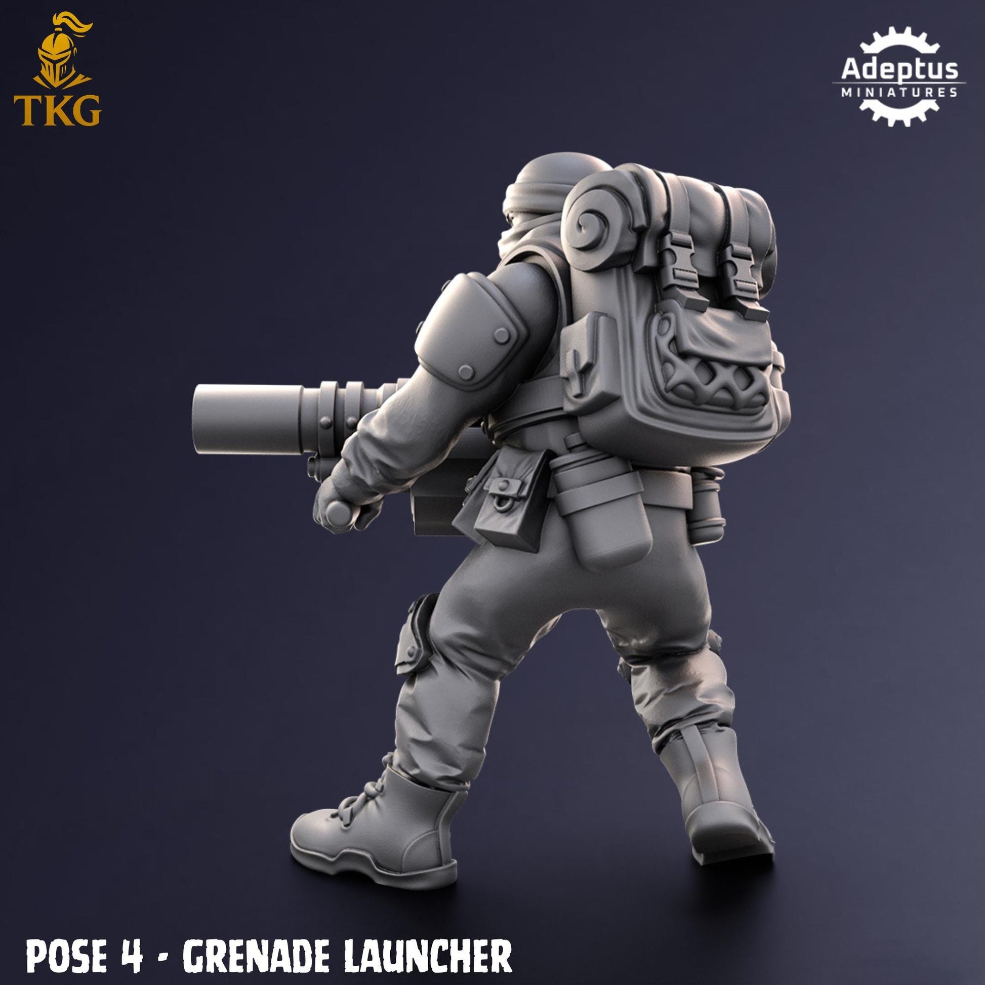 Sandshroud Batallion Special Weapons Team by Adeptus Miniatures | 3D printed Tabletop Miniatures
