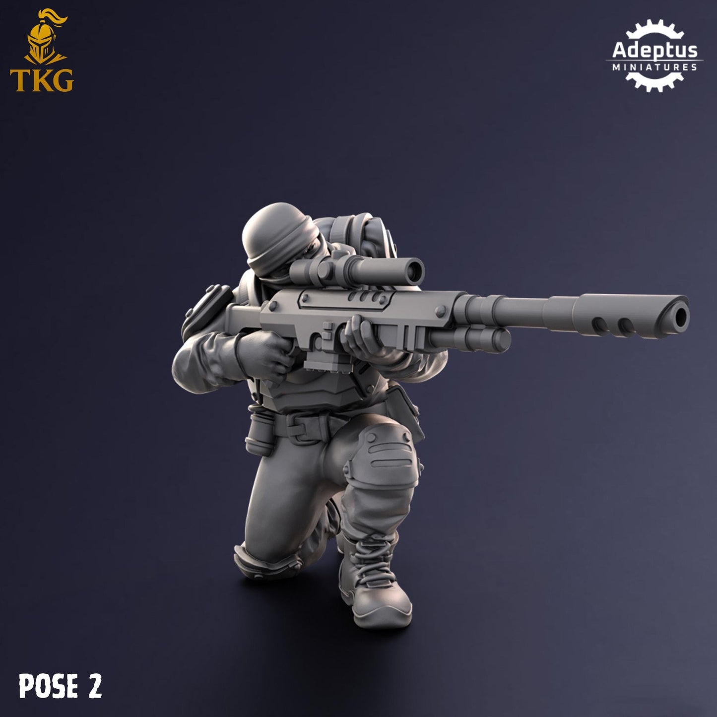 Sandshroud Batallion Snipers by Adeptus Miniatures | 3D printed Tabletop Miniatures