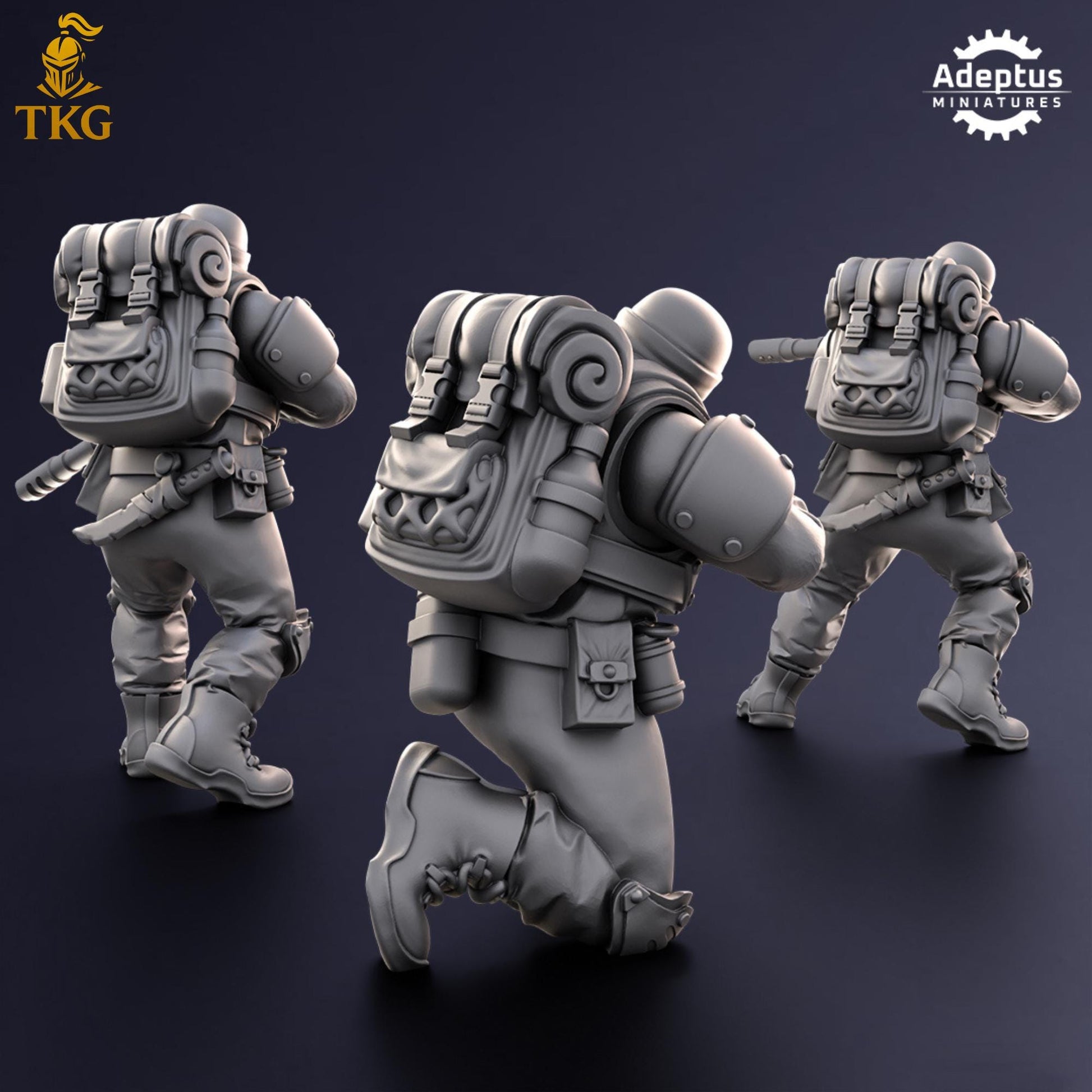 Sandshroud Batallion Snipers by Adeptus Miniatures | 3D printed Tabletop Miniatures