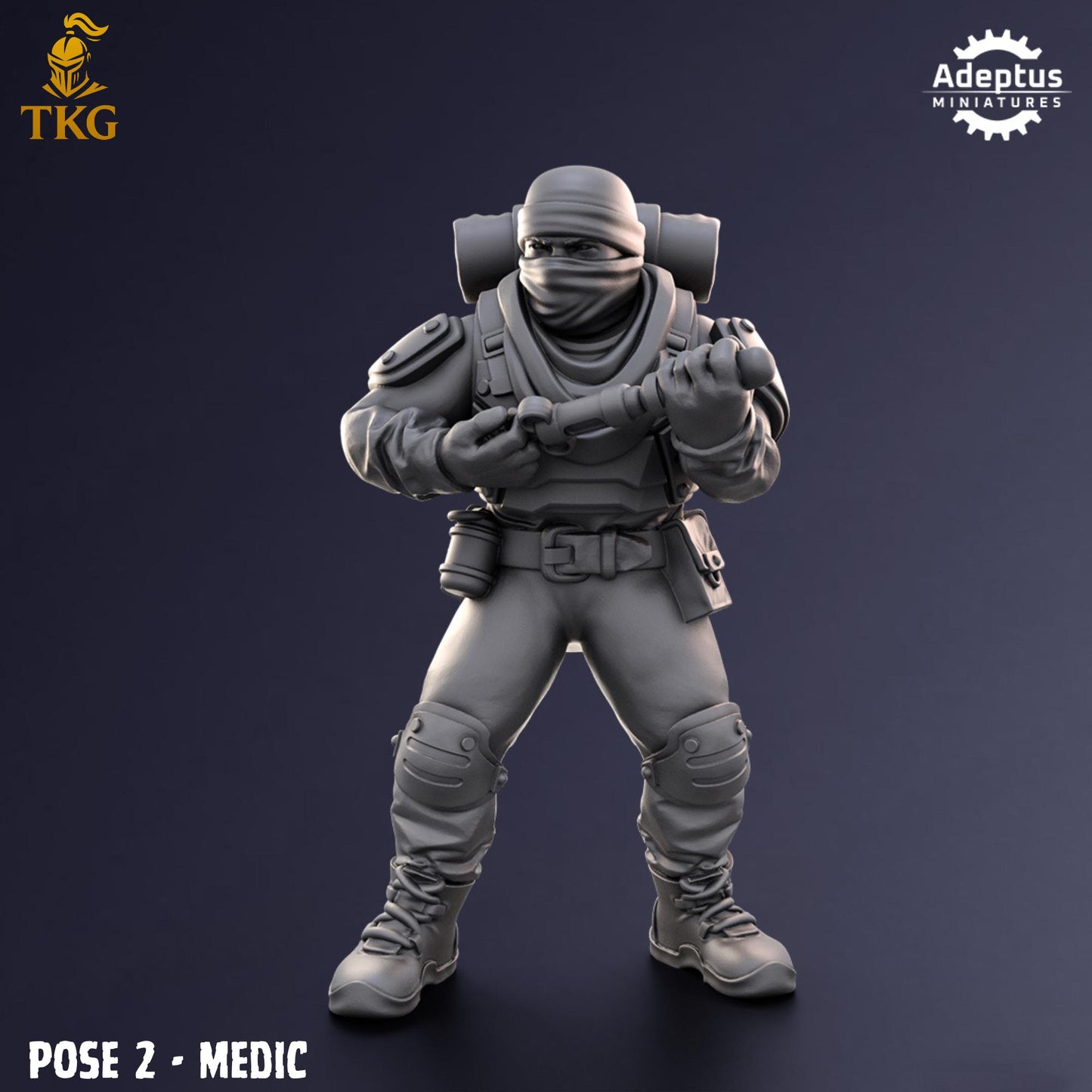 Sandshroud Batallion Command Squad by Adeptus Miniatures | 3D printed Tabletop Miniatures