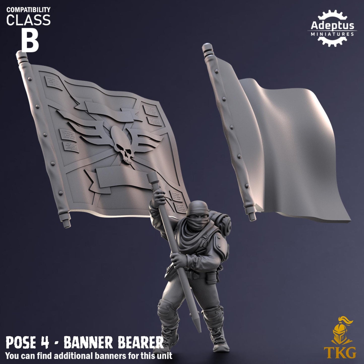 Sandshroud Batallion Command Squad by Adeptus Miniatures | 3D printed Tabletop Miniatures