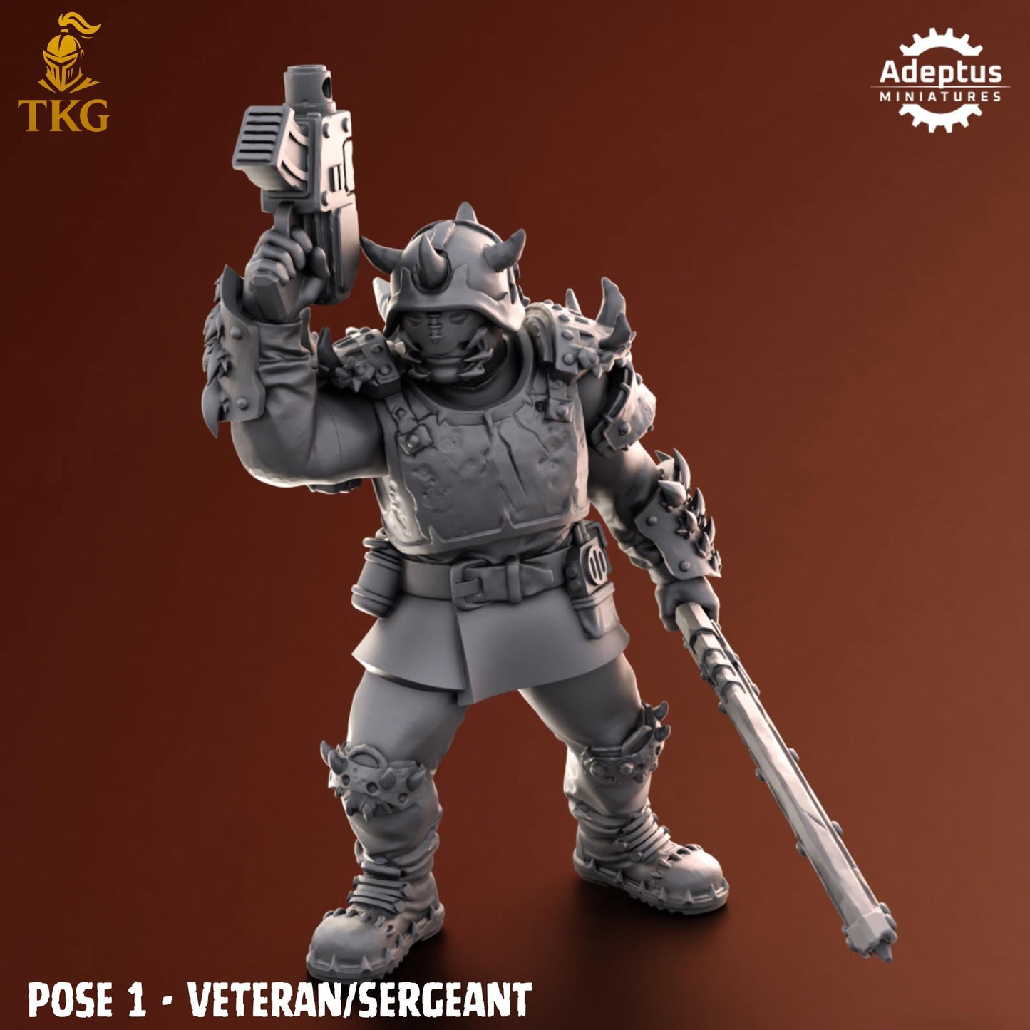 Twisted Horde Command Squad by Adeptus Miniatures | 3D printed Tabletop Miniatures