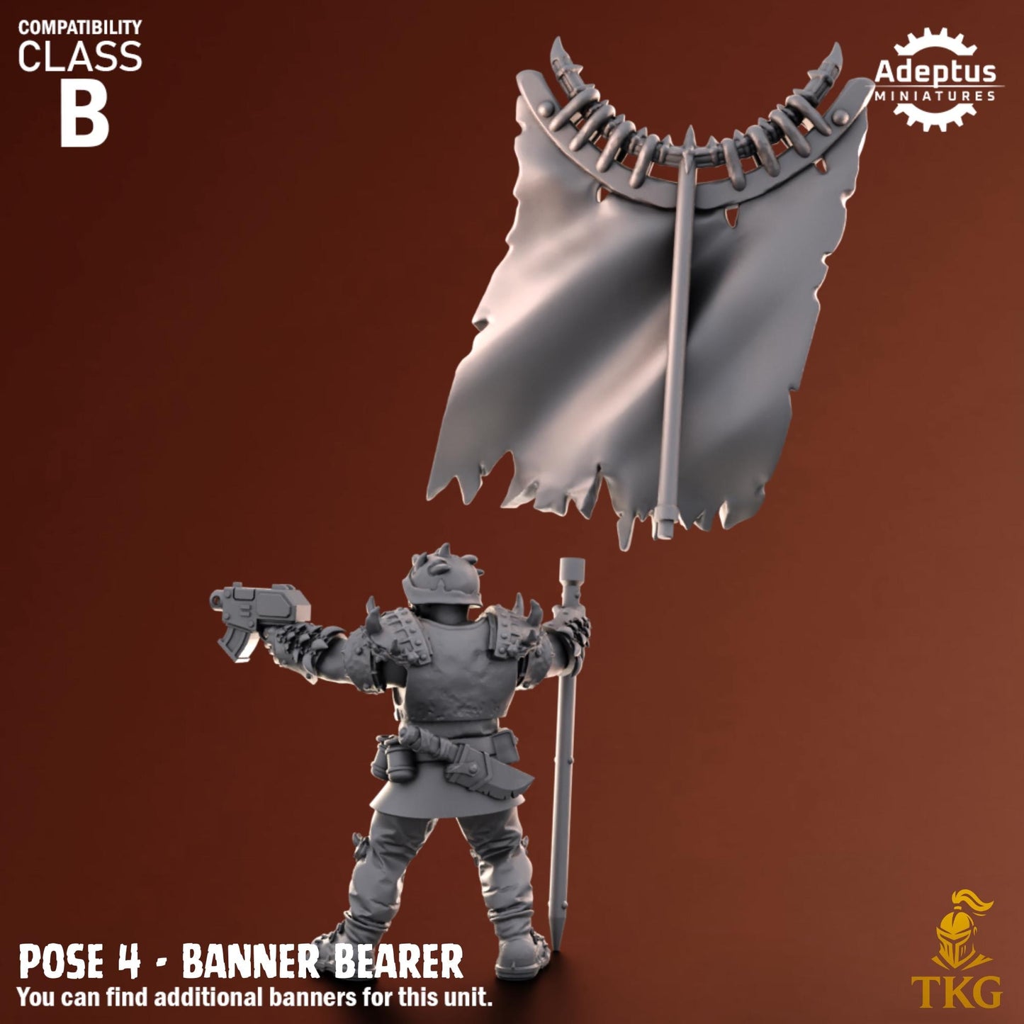 Twisted Horde Command Squad by Adeptus Miniatures | 3D printed Tabletop Miniatures