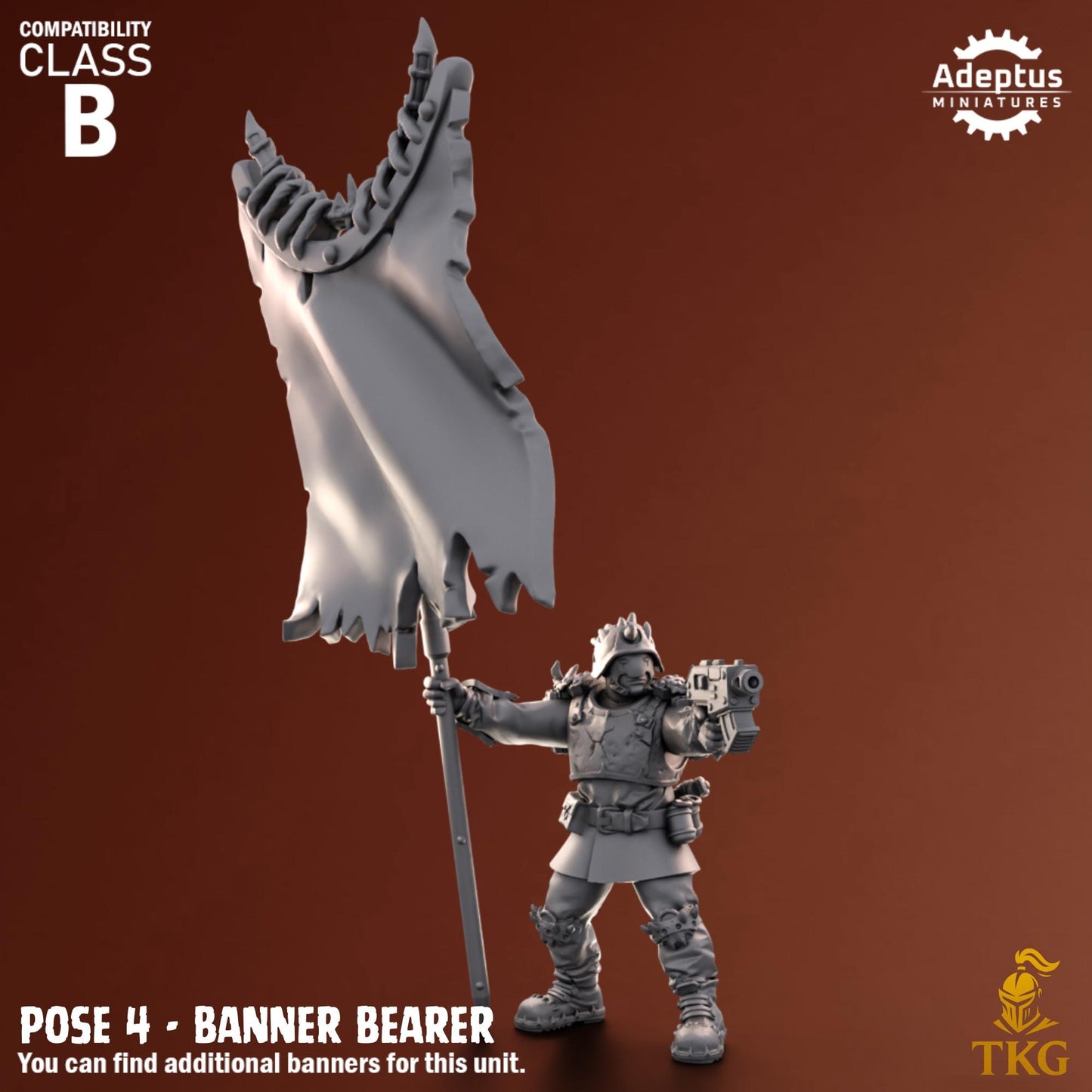 Twisted Horde Command Squad by Adeptus Miniatures | 3D printed Tabletop Miniatures