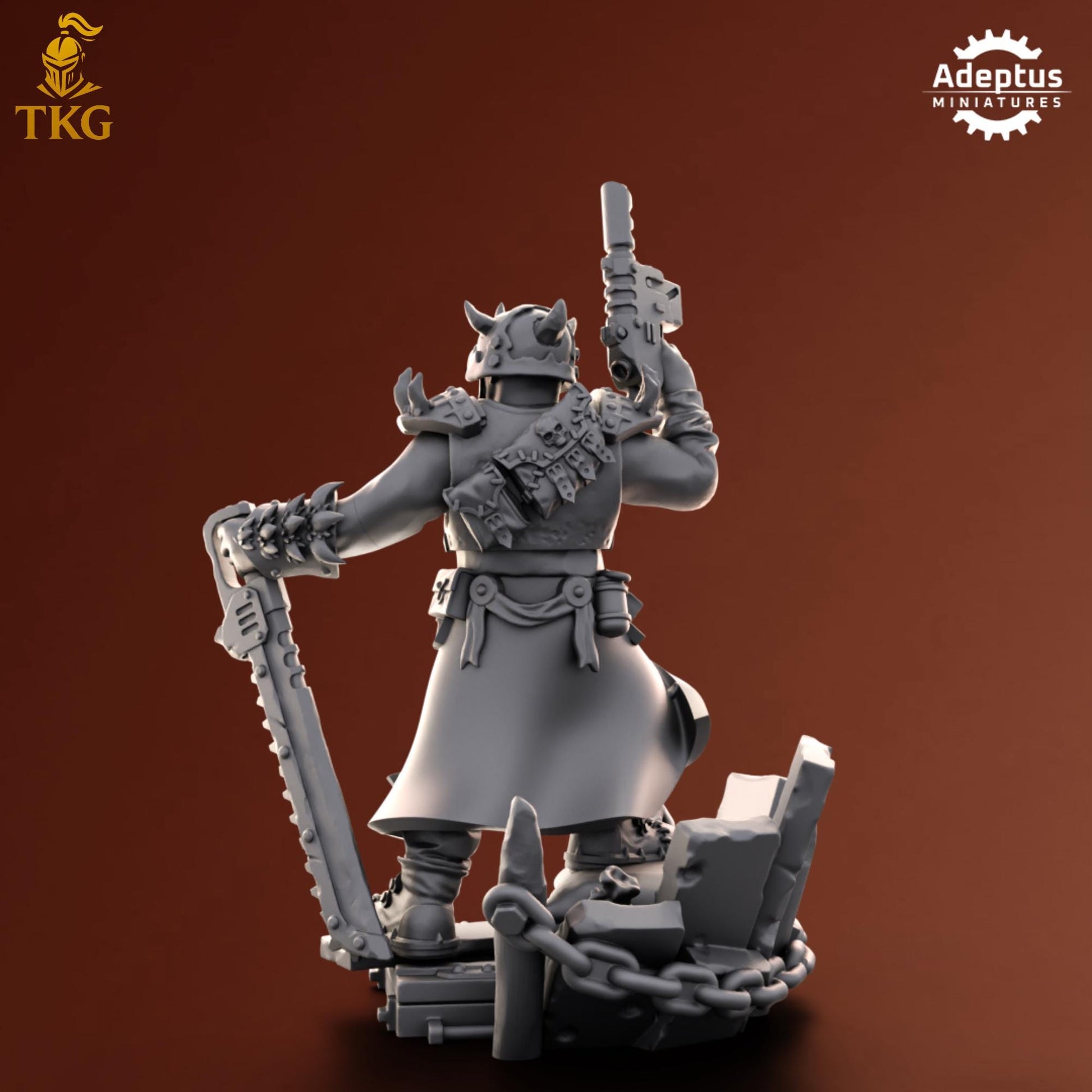 Twisted Horde Commander by Adeptus Miniatures | 3D printed Tabletop Miniatures