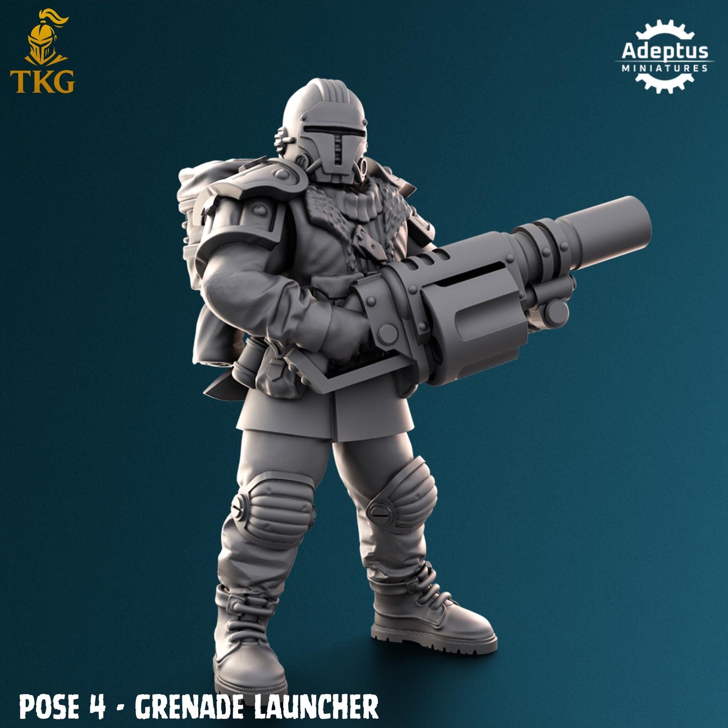 Winterline Forces Special Weapons Team by Adeptus Miniatures | 3D printed Tabletop Miniatures