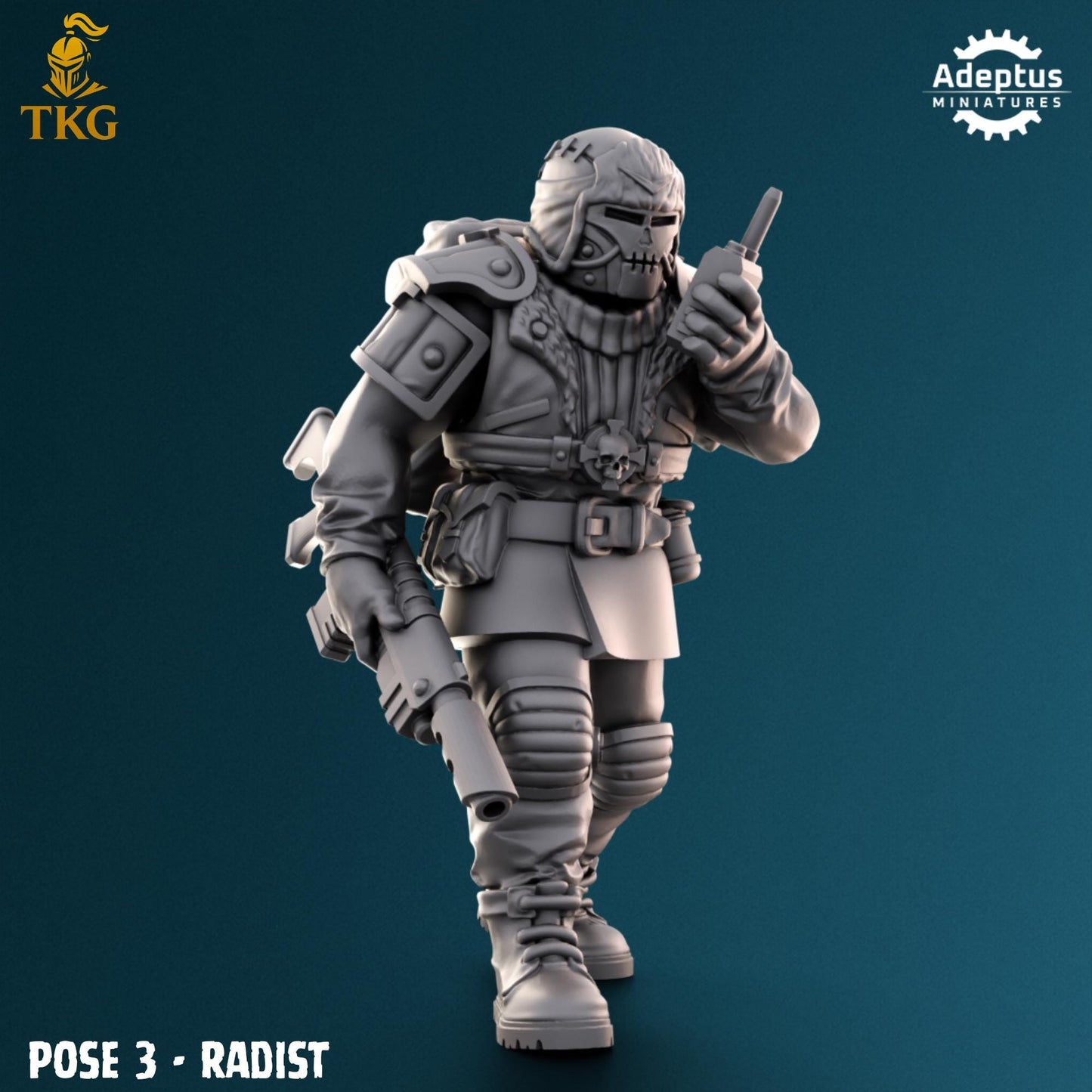 Winterline Forces Command Squad by Adeptus Miniatures | 3D printed Tabletop Miniatures
