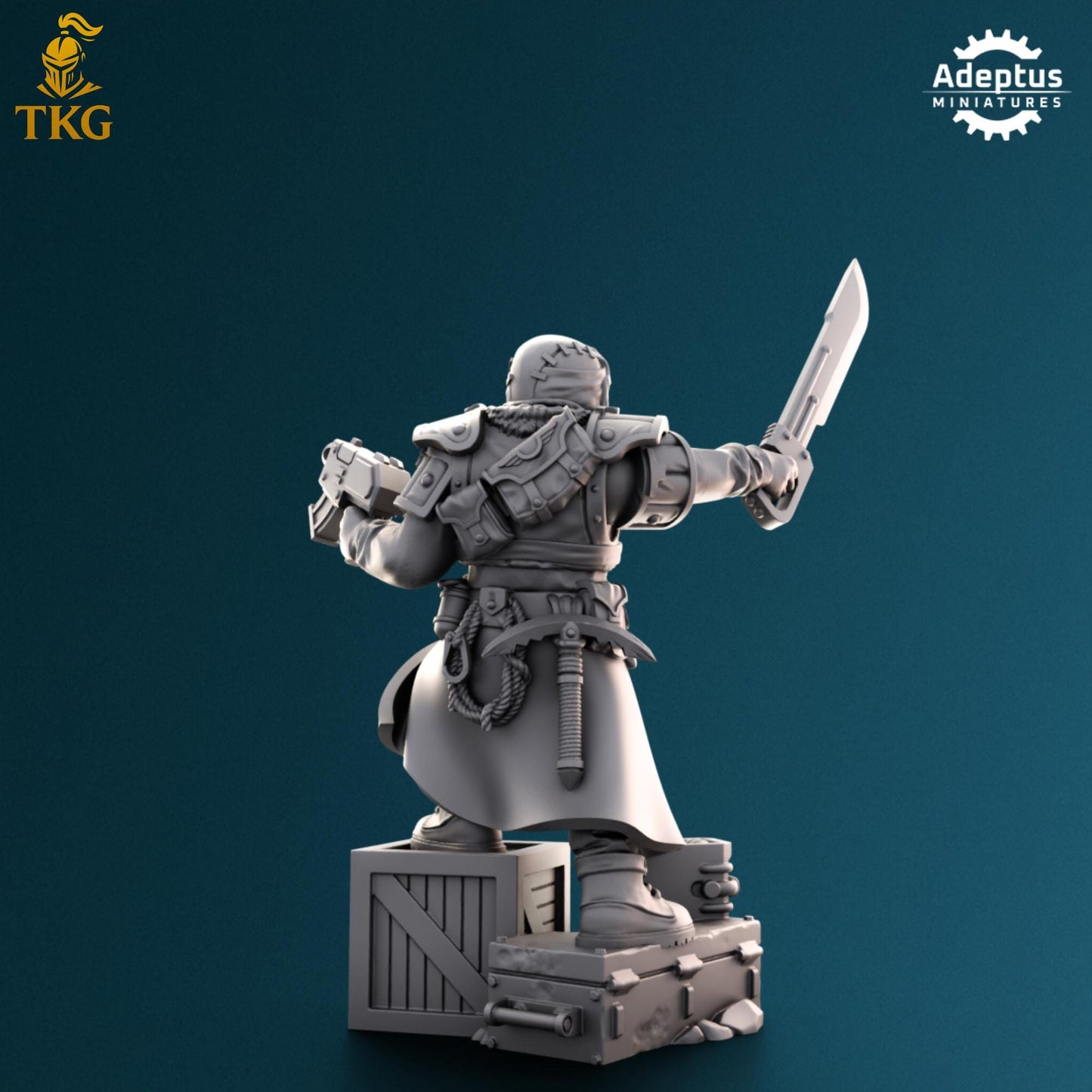 Winterline Forces Commander by Adeptus Miniatures | 3D printed Tabletop Miniatures