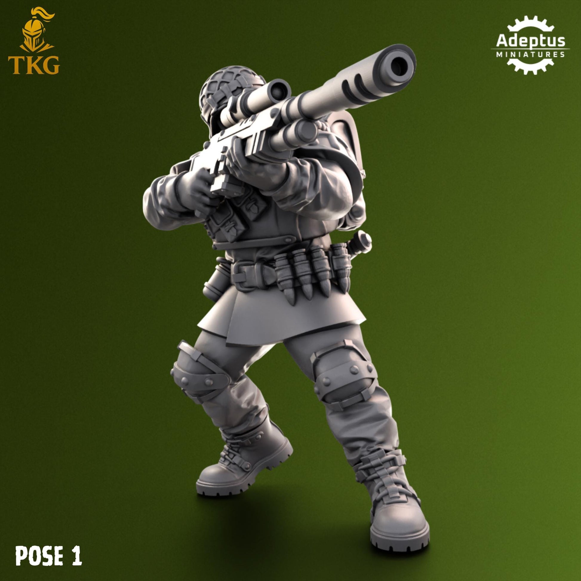 Shellcord Troopers Snipers by Adeptus Miniatures | 3D printed Tabletop Miniatures