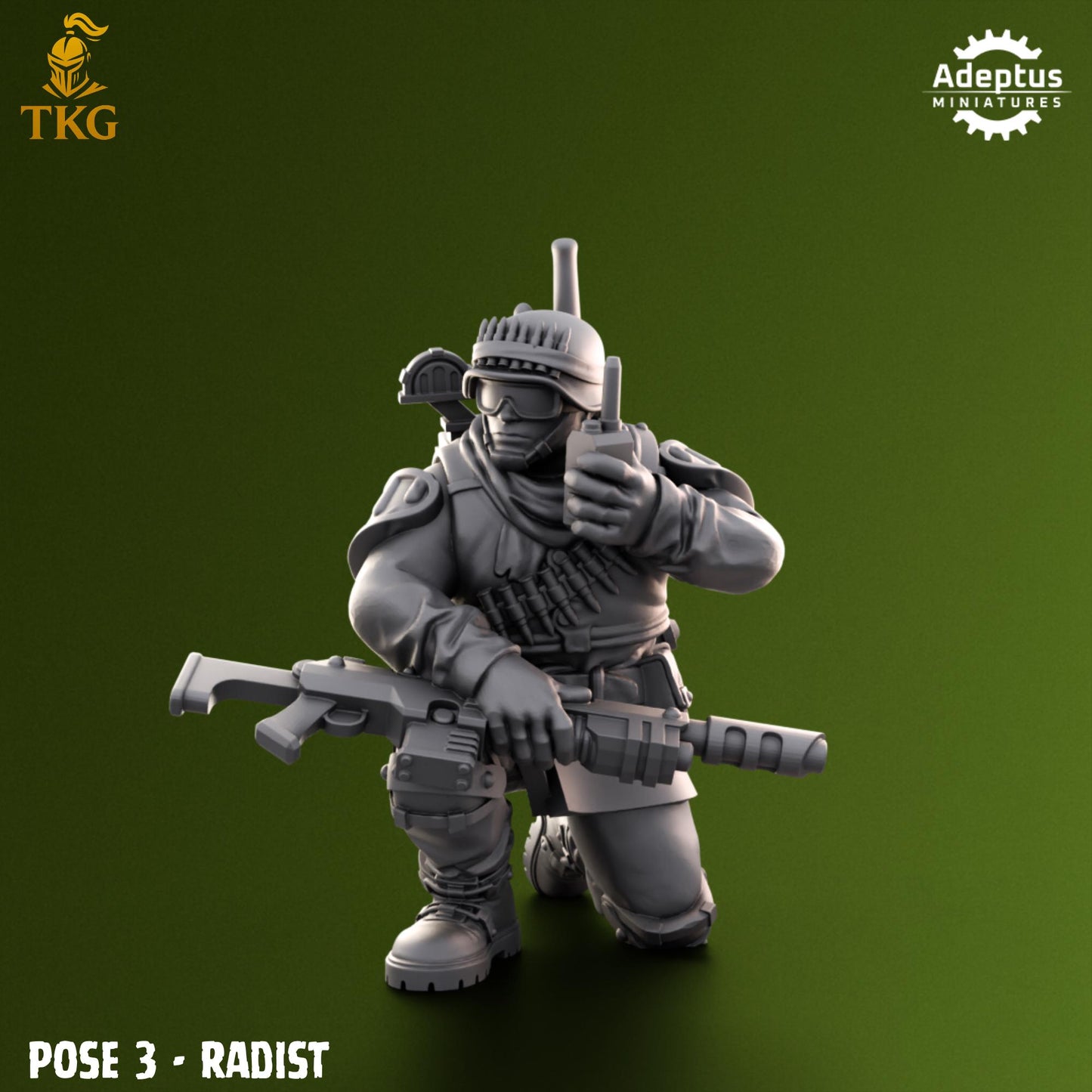 Shellcord Troopers Command Squad by Adeptus Miniatures | 3D printed Tabletop Miniatures