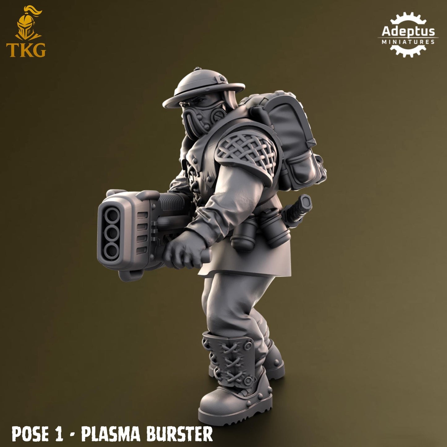Sunclaw Regiment Special Weapons Team by Adeptus Miniatures | 3D printed Tabletop Miniatures