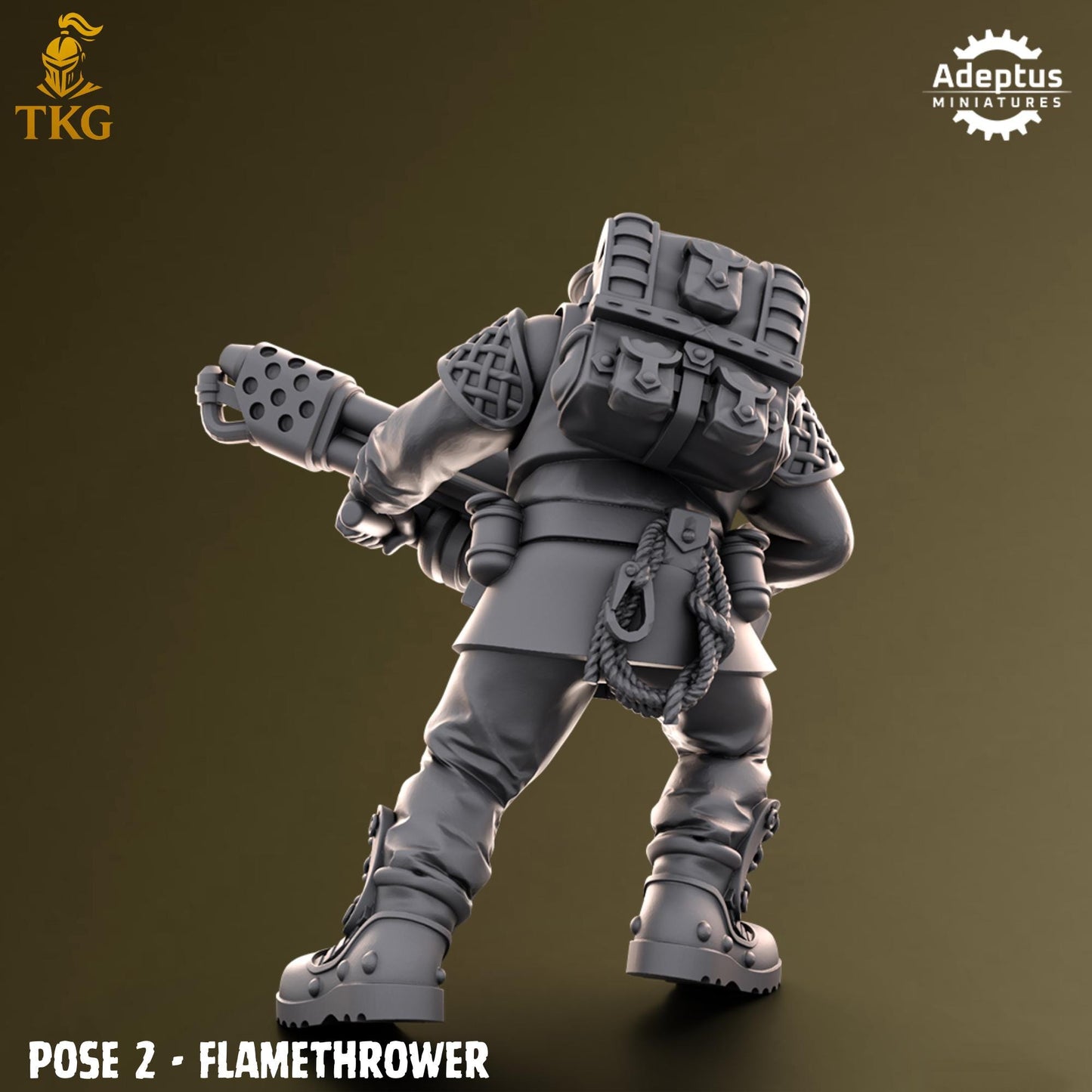 Sunclaw Regiment Special Weapons Team by Adeptus Miniatures | 3D printed Tabletop Miniatures