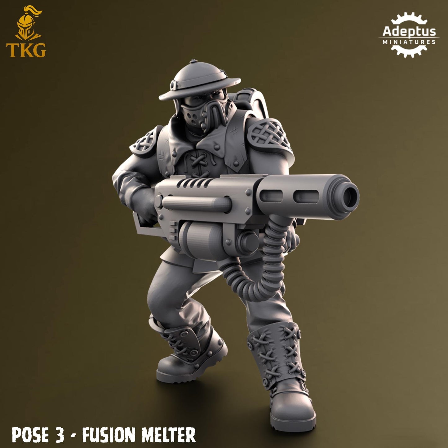 Sunclaw Regiment Special Weapons Team by Adeptus Miniatures | 3D printed Tabletop Miniatures
