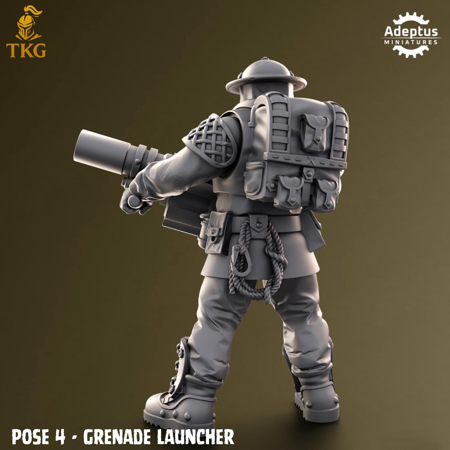 Sunclaw Regiment Special Weapons Team by Adeptus Miniatures | 3D printed Tabletop Miniatures