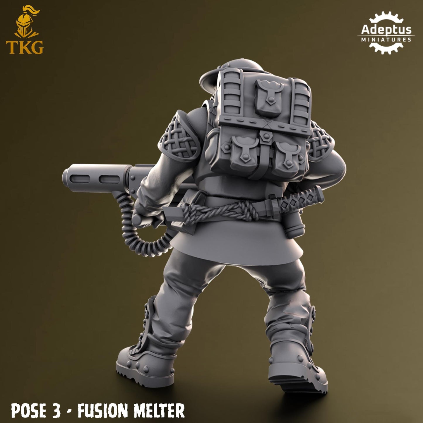 Sunclaw Regiment Special Weapons Team by Adeptus Miniatures | 3D printed Tabletop Miniatures