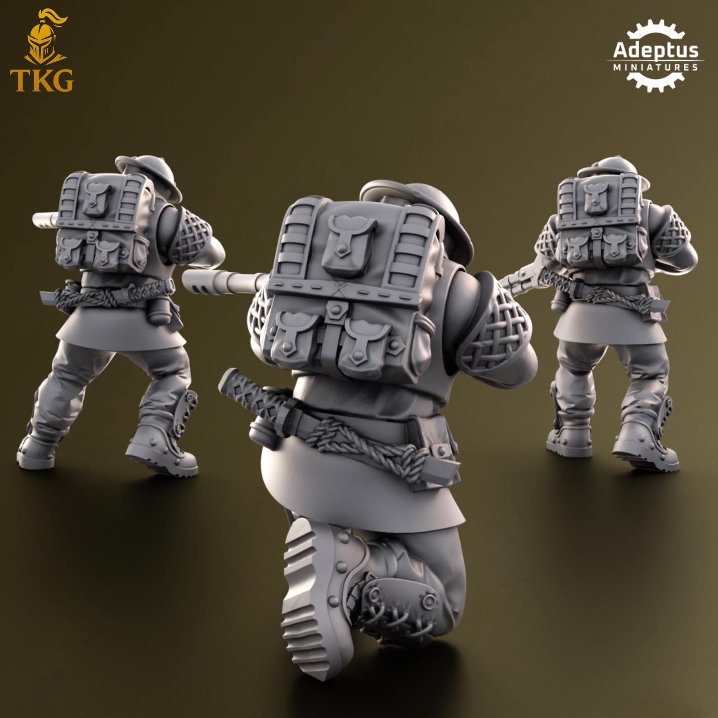 Sunclaw Regiment Snipers by Adeptus Miniatures | 3D printed Tabletop Miniatures