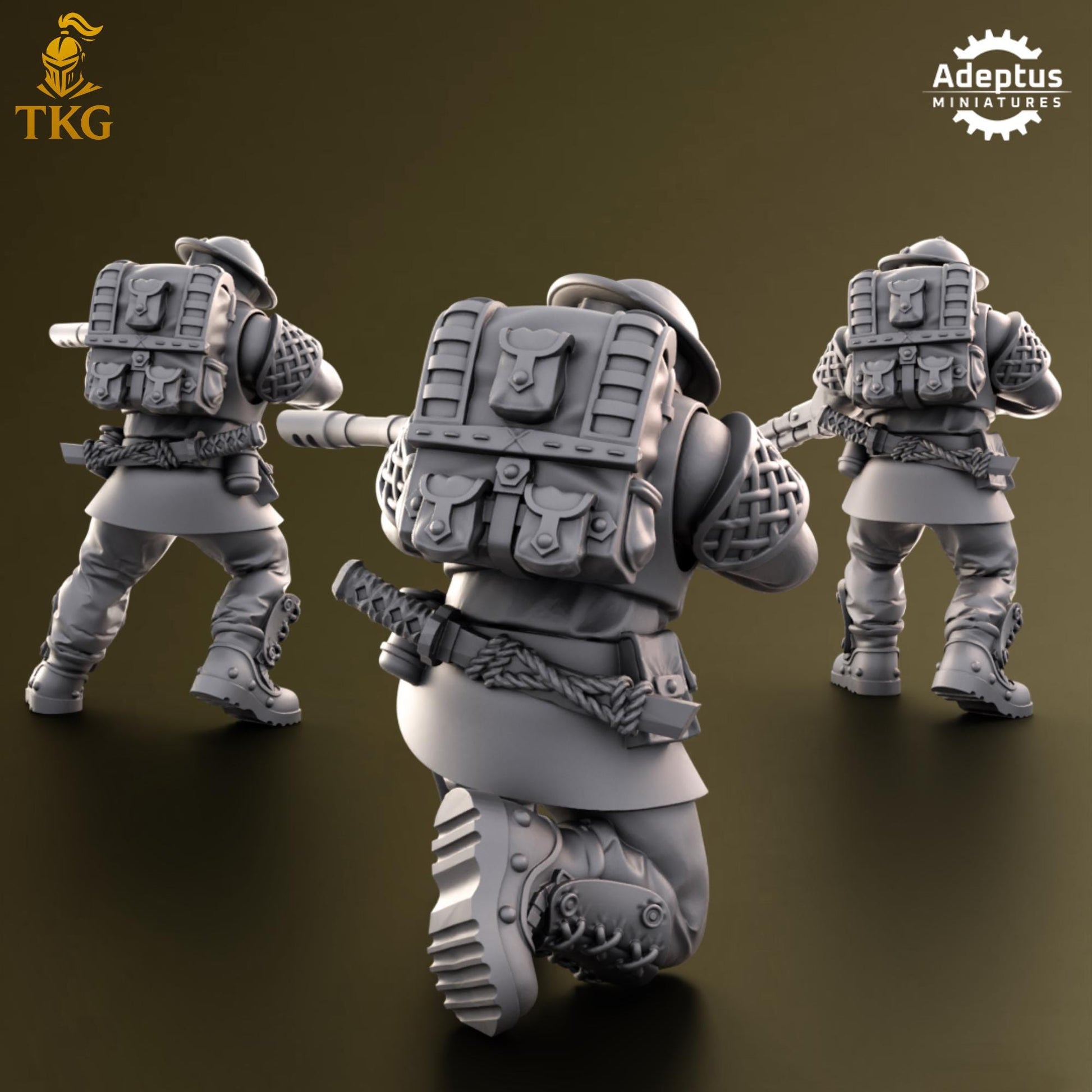 Sunclaw Regiment Snipers by Adeptus Miniatures | 3D printed Tabletop Miniatures