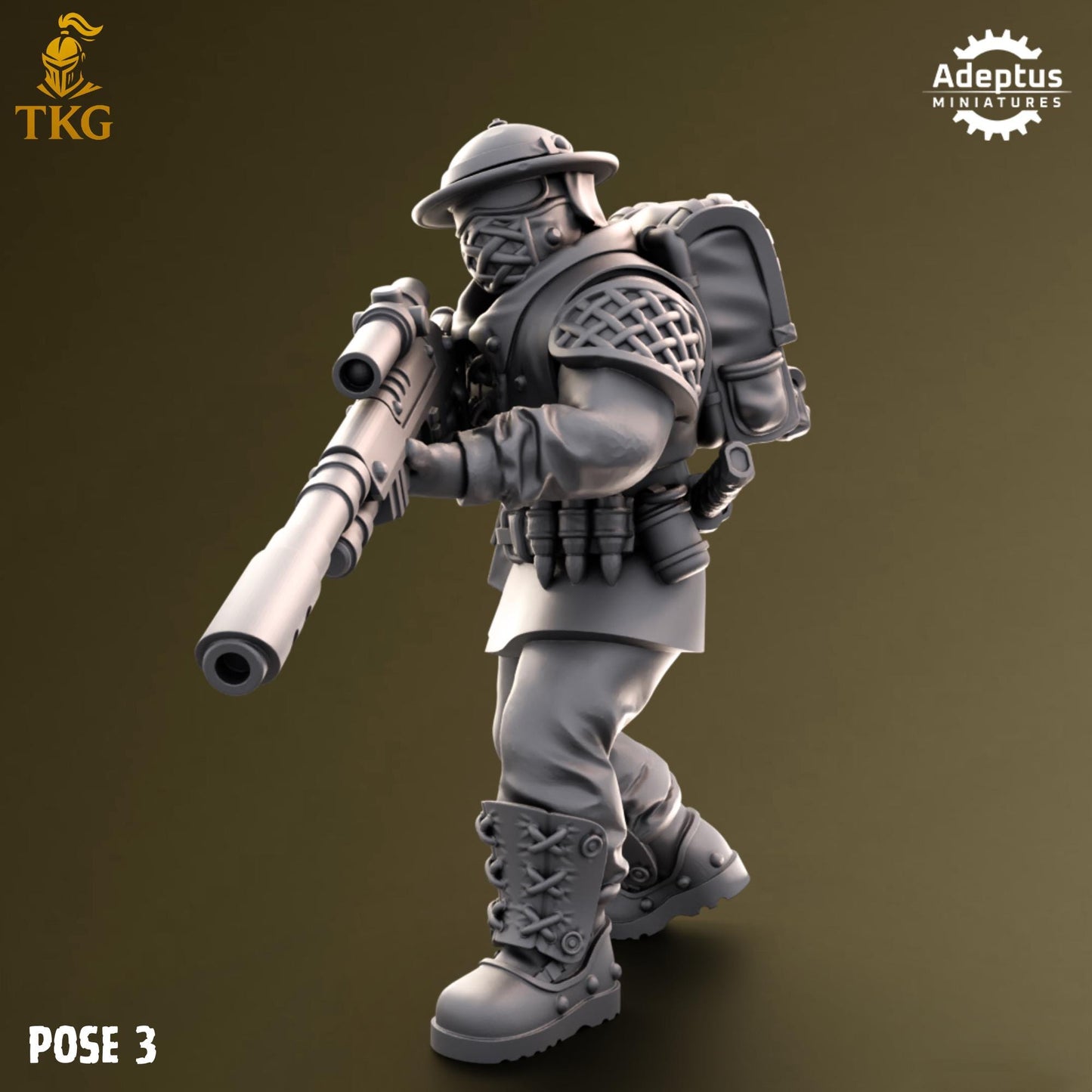Sunclaw Regiment Snipers by Adeptus Miniatures | 3D printed Tabletop Miniatures
