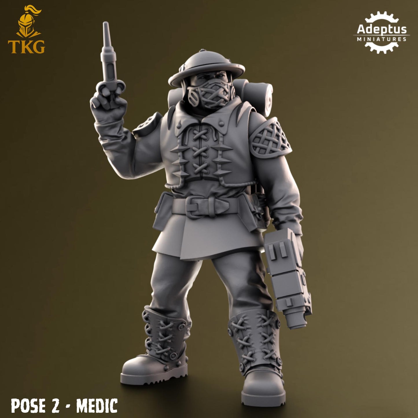 Sunclaw Regiment Command Squad by Adeptus Miniatures | 3D printed Tabletop Miniatures