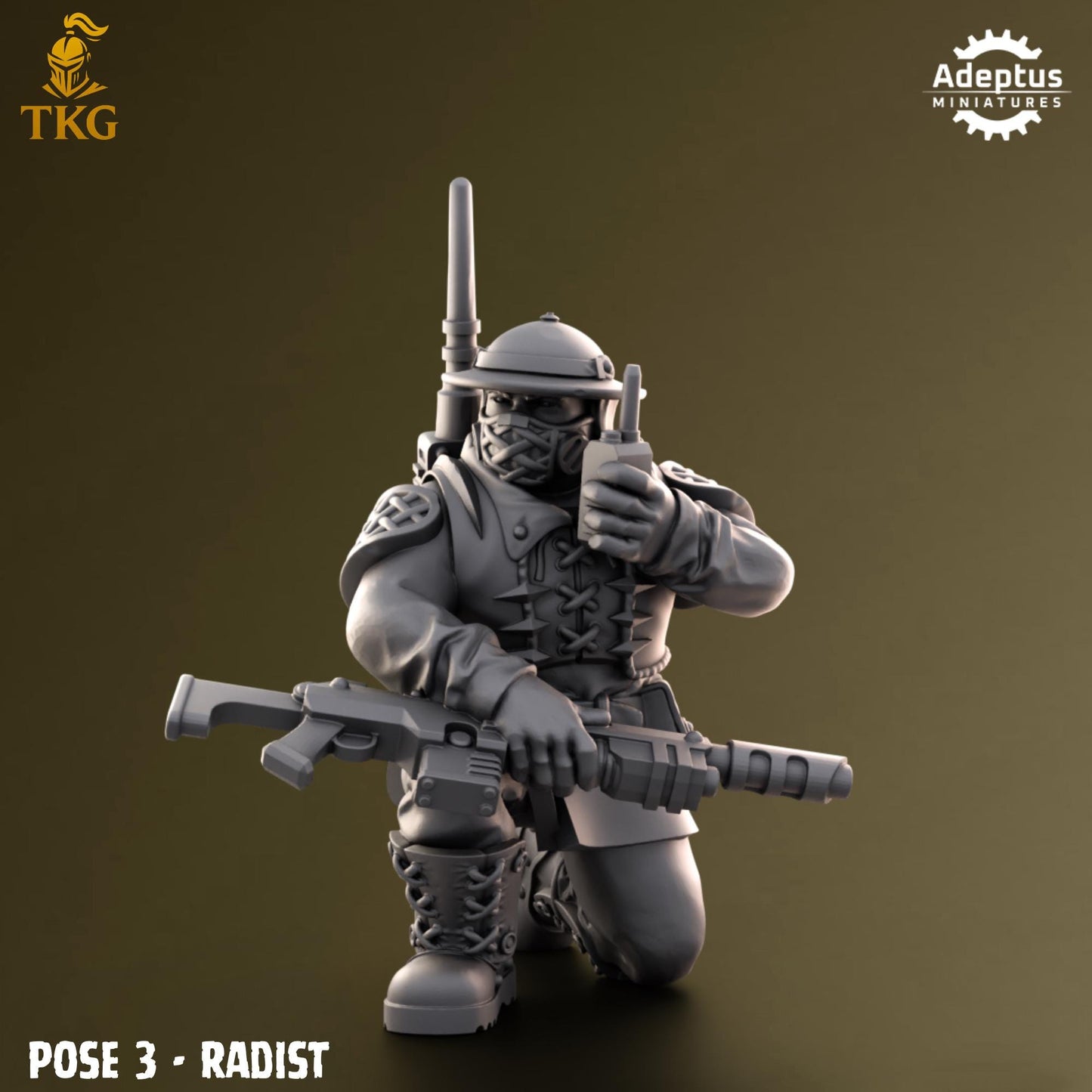 Sunclaw Regiment Command Squad by Adeptus Miniatures | 3D printed Tabletop Miniatures
