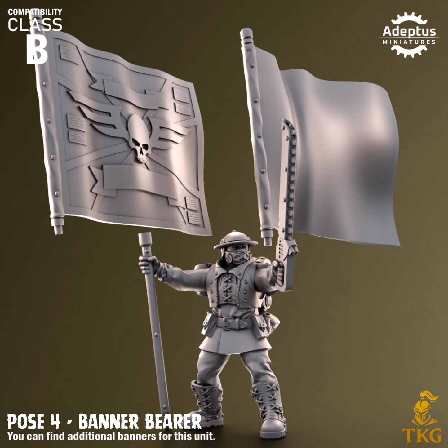 Sunclaw Regiment Command Squad by Adeptus Miniatures | 3D printed Tabletop Miniatures