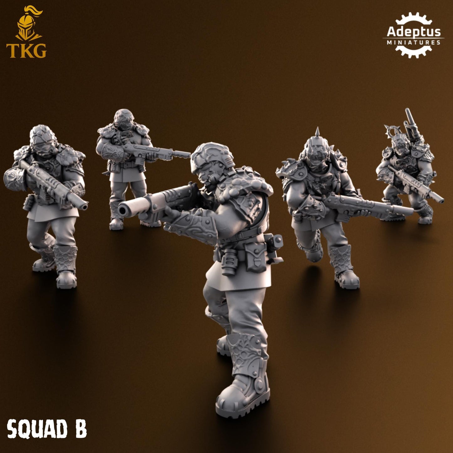 Sporeblight Regiment Squad by Adeptus Miniatures | 3D printed Tabletop Miniatures