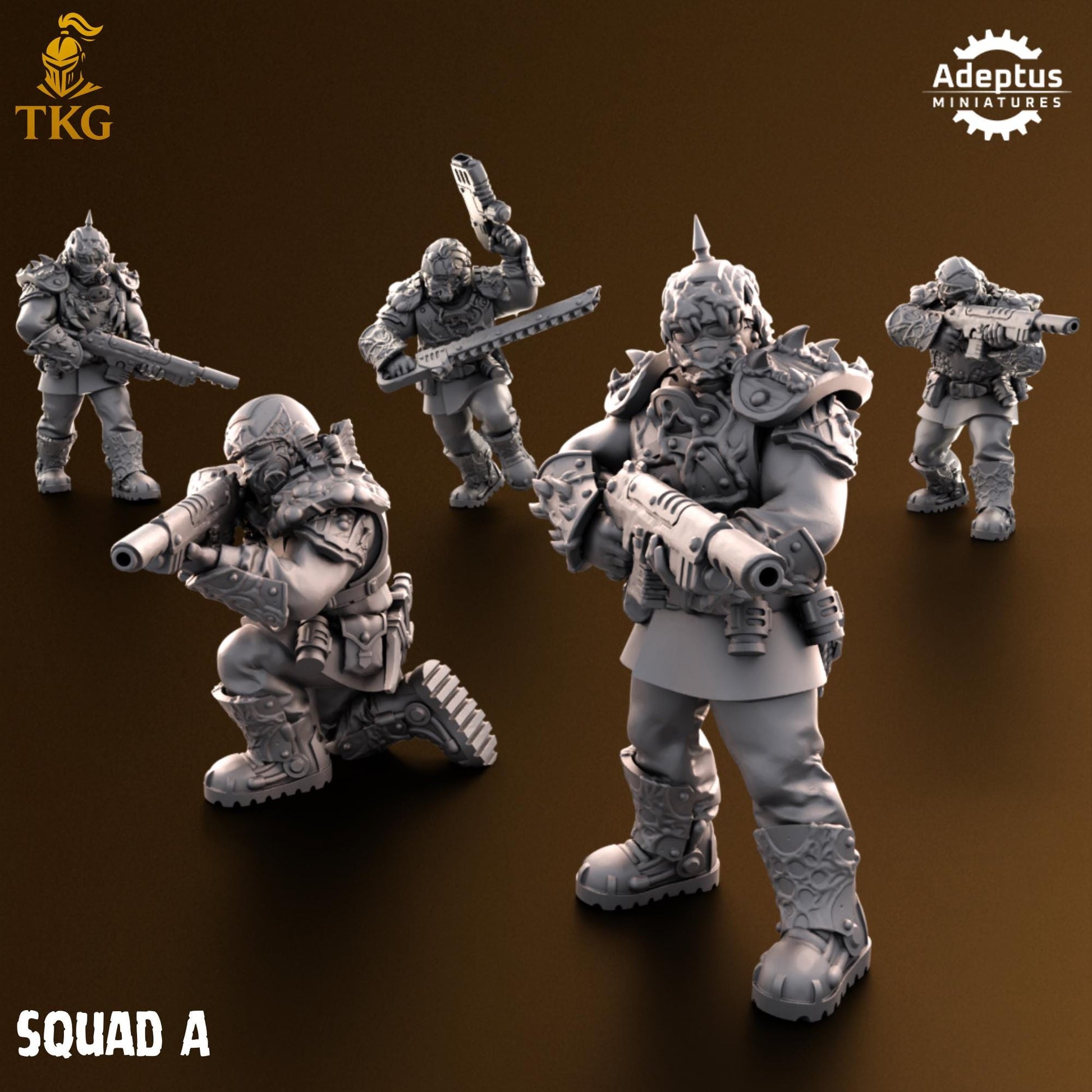 Sporeblight Regiment Squad by Adeptus Miniatures | 3D printed Tabletop Miniatures
