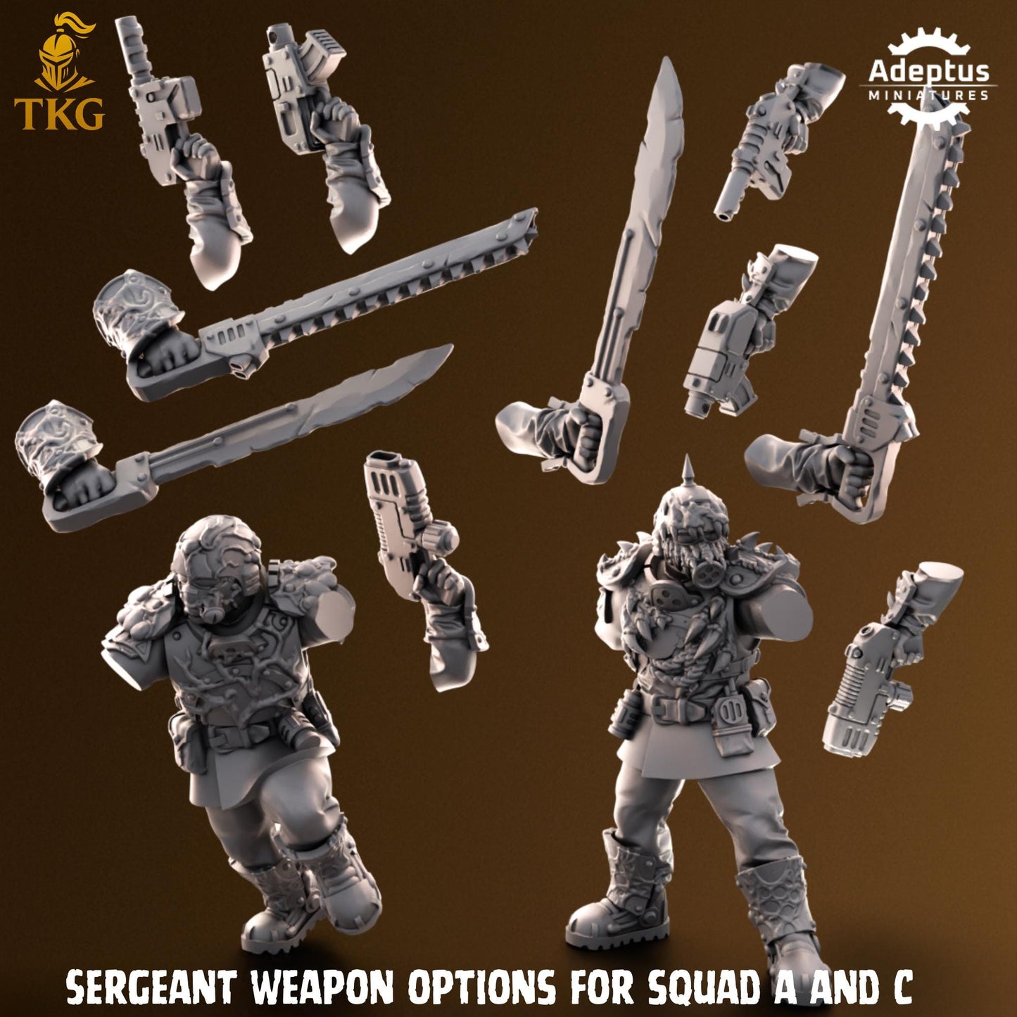 Sporeblight Regiment Squad by Adeptus Miniatures | 3D printed Tabletop Miniatures