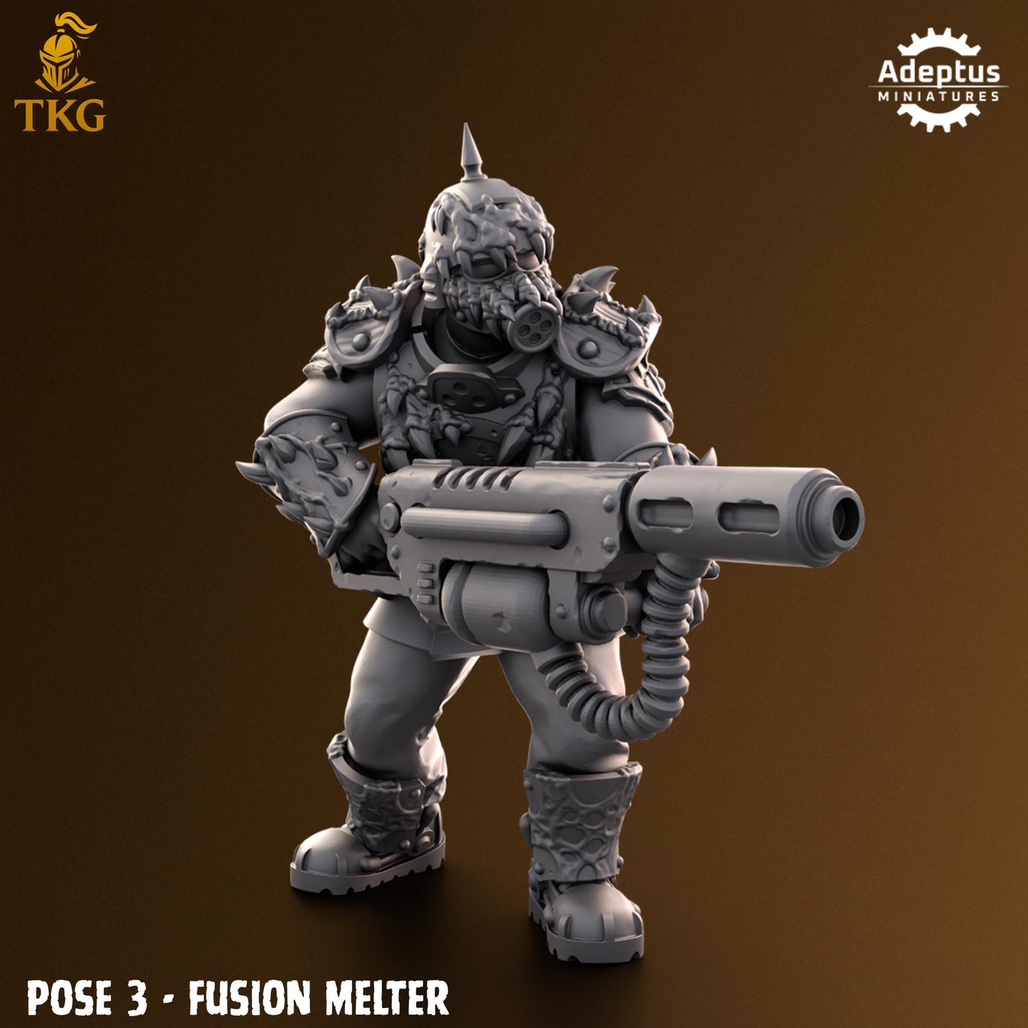 Sporeblight Regiment Special Weapons Team by Adeptus Miniatures | 3D printed Tabletop Miniatures
