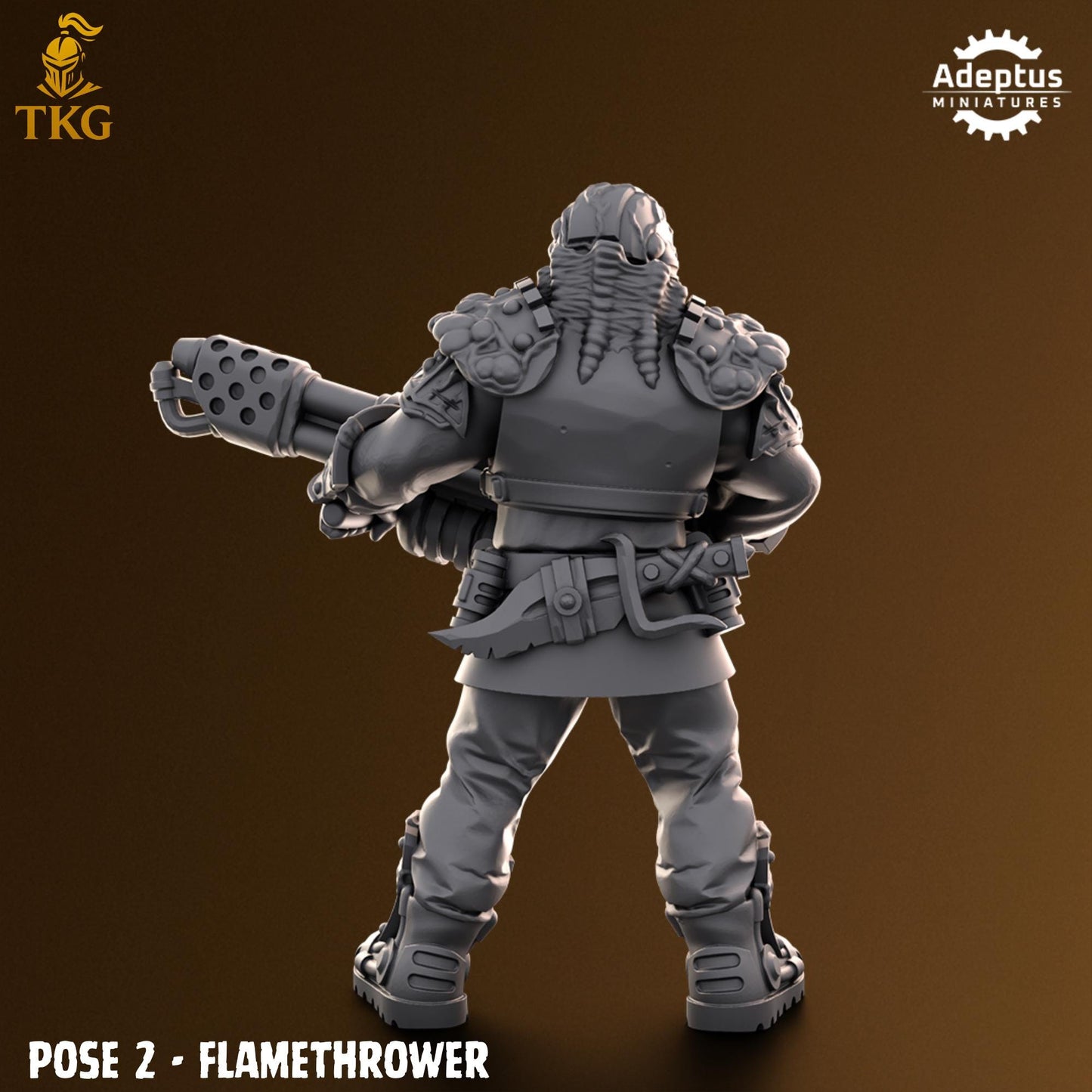 Sporeblight Regiment Special Weapons Team by Adeptus Miniatures | 3D printed Tabletop Miniatures