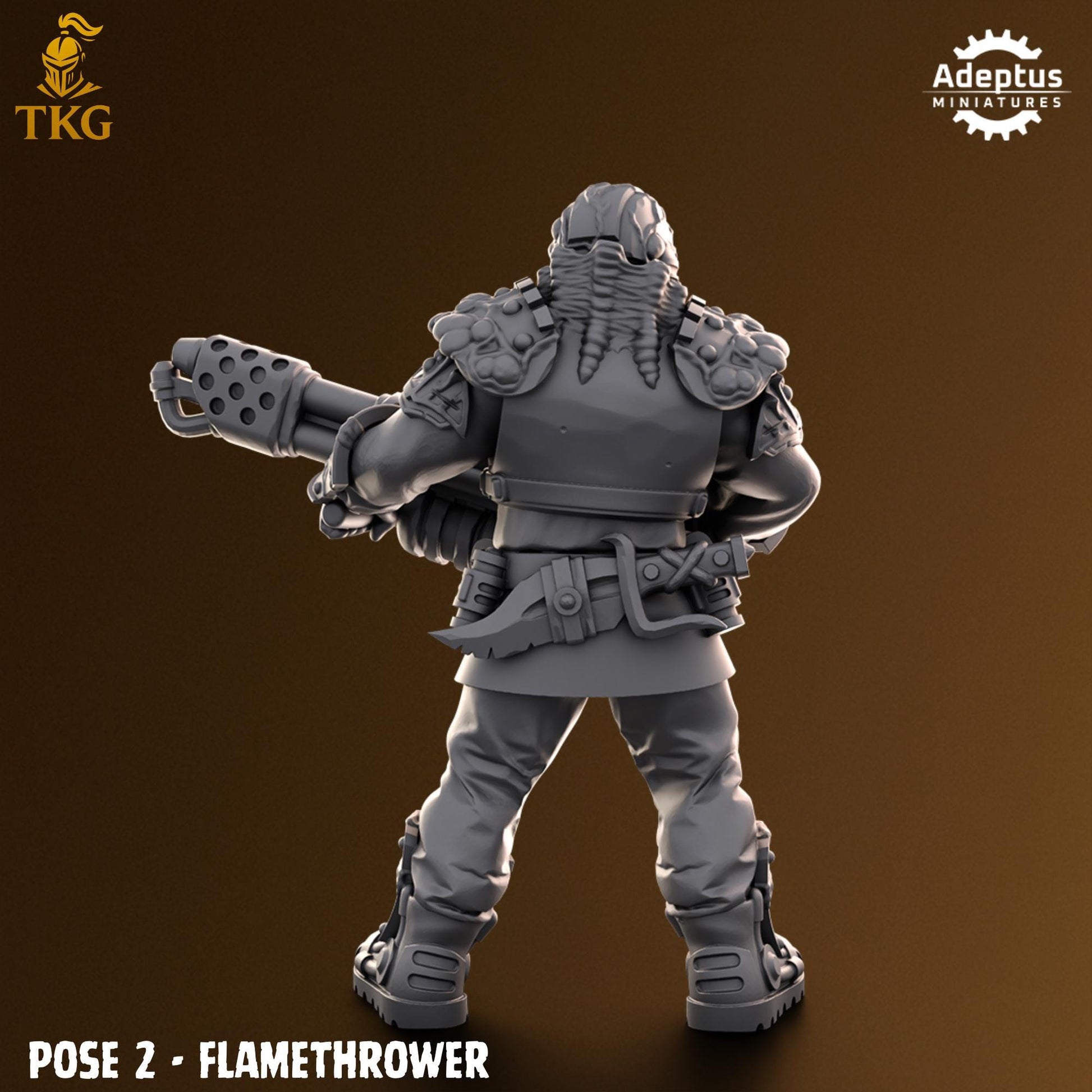 Sporeblight Regiment Special Weapons Team by Adeptus Miniatures | 3D printed Tabletop Miniatures