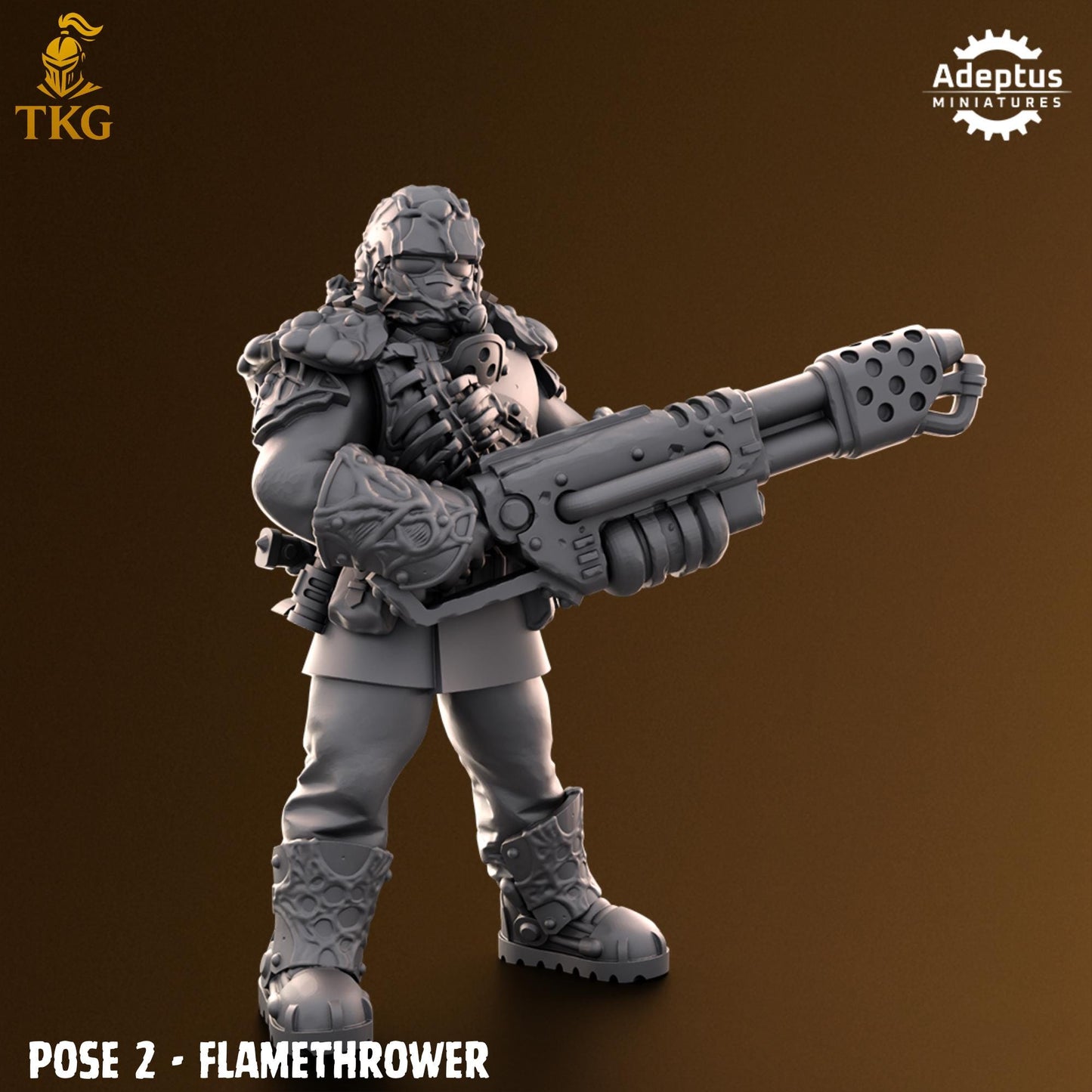 Sporeblight Regiment Special Weapons Team by Adeptus Miniatures | 3D printed Tabletop Miniatures