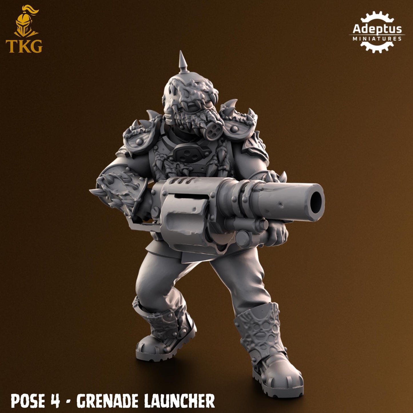 Sporeblight Regiment Special Weapons Team by Adeptus Miniatures | 3D printed Tabletop Miniatures