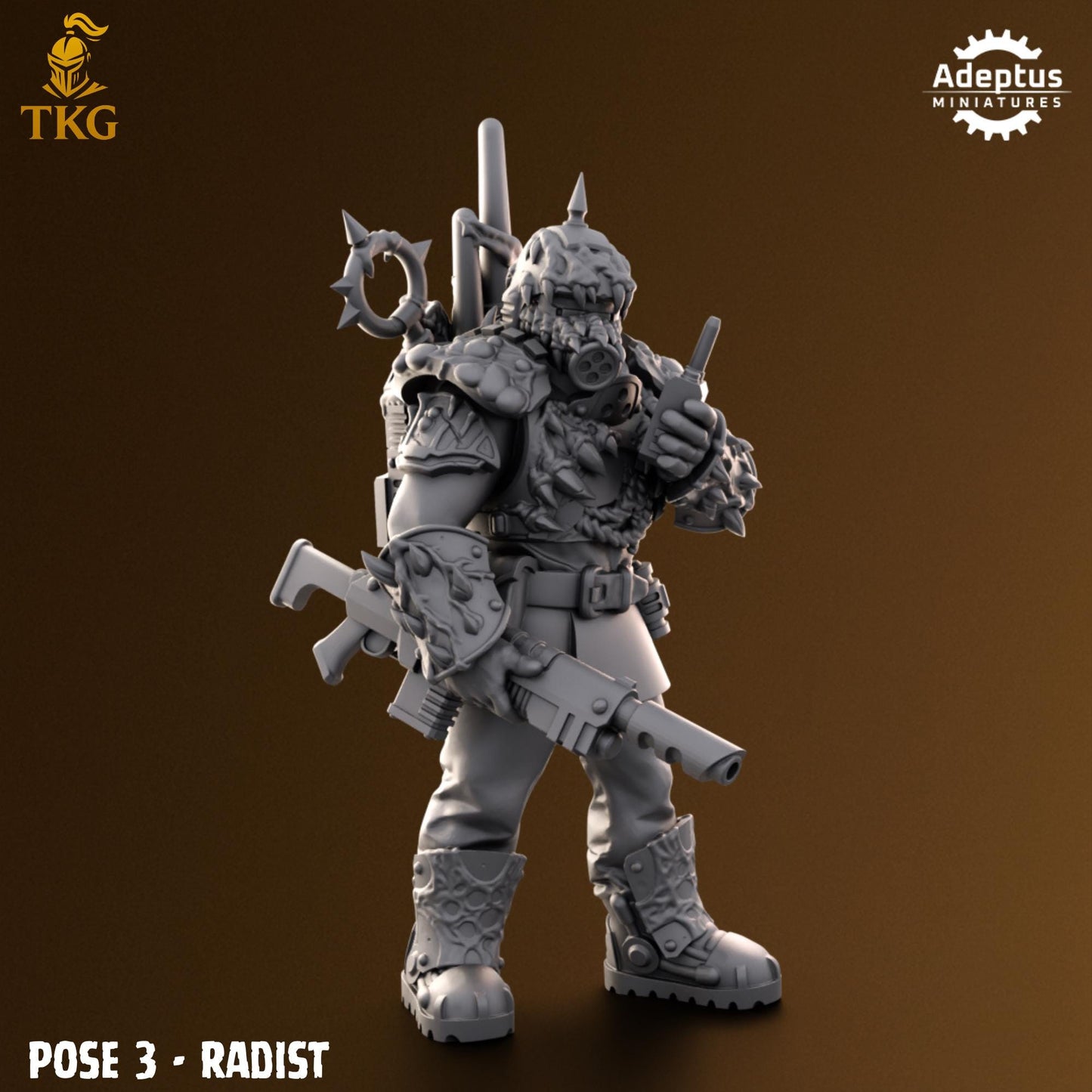 Sporeblight Regiment Command Squad by Adeptus Miniatures | 3D printed Tabletop Miniatures