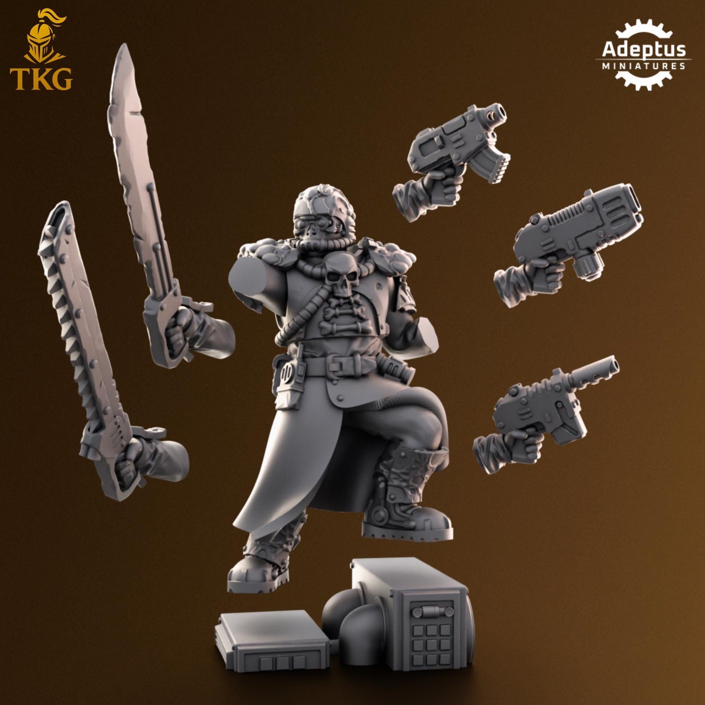 Sporeblight Regiment Commander by Adeptus Miniatures | 3D printed Tabletop Miniatures
