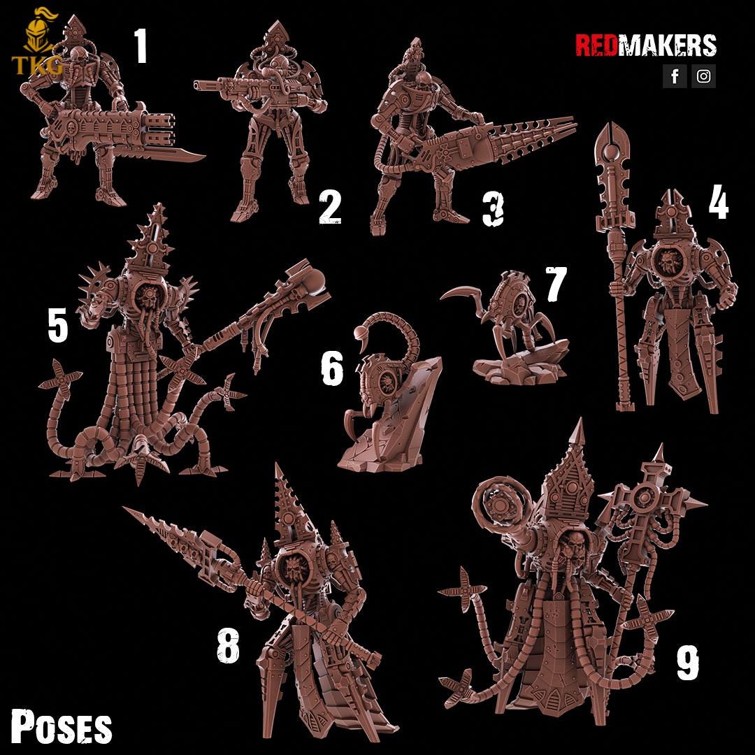 Obsidian Conclave Kill Squad by RedMakers | 3D Printed Tabletop Miniatures